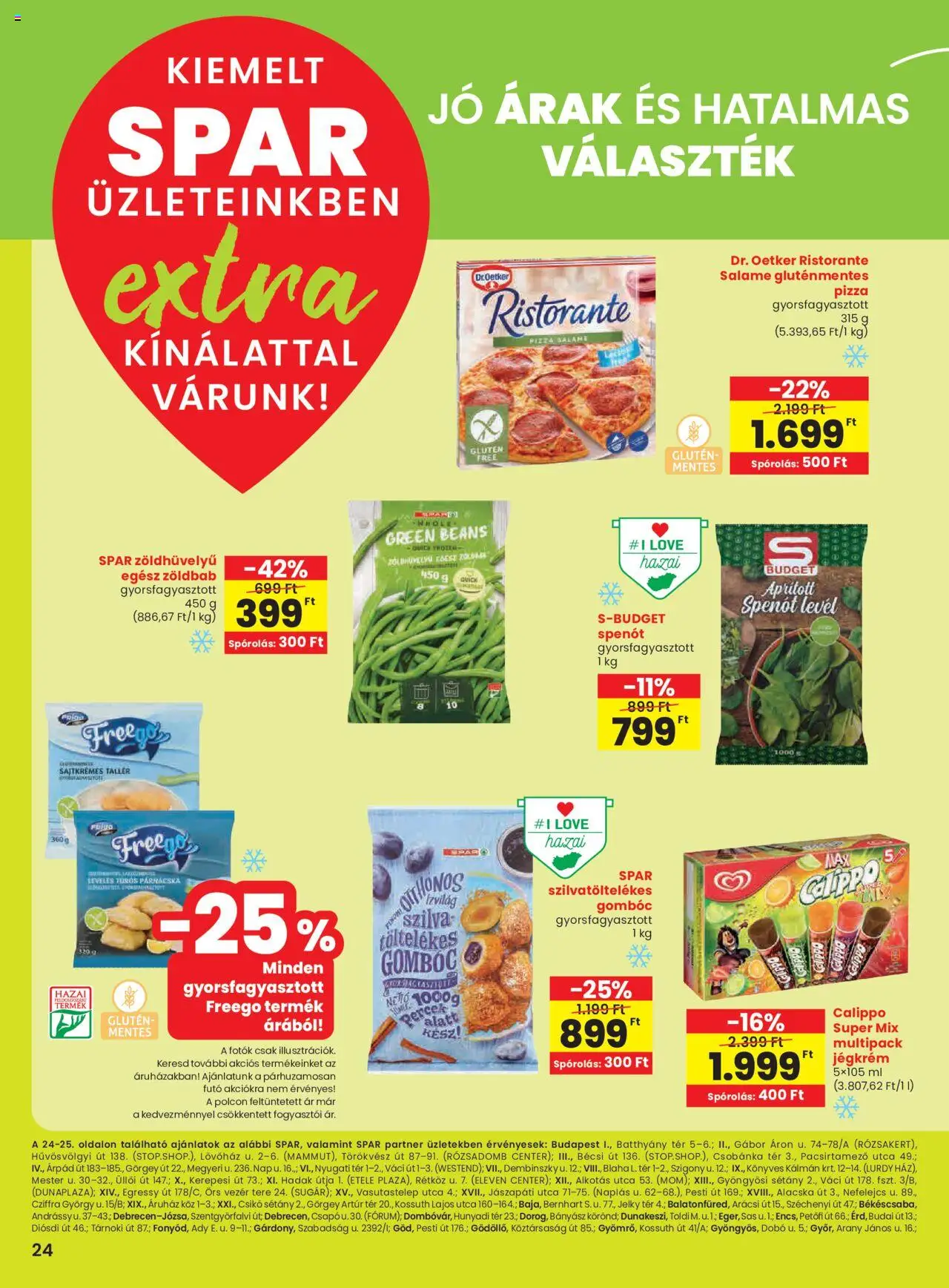 Spar akciós ujság - amely érvényes a következő dátumtól: 29.05.2025 | Oldal: 5 | Termékek: Gluténmentes, Spenót, Jégkrém, Zöldbab