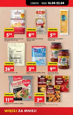 Pogląd oferty "Owsianka XXL Lubella lub Musly Tymbark, 170 g: owsianka truskawka-banan, musly mango-kasza jaglana, musly owoce leśne-kasza manna, Owsianka XXL lub Musly" - ważna od 16.04.2026 | Strona: 59