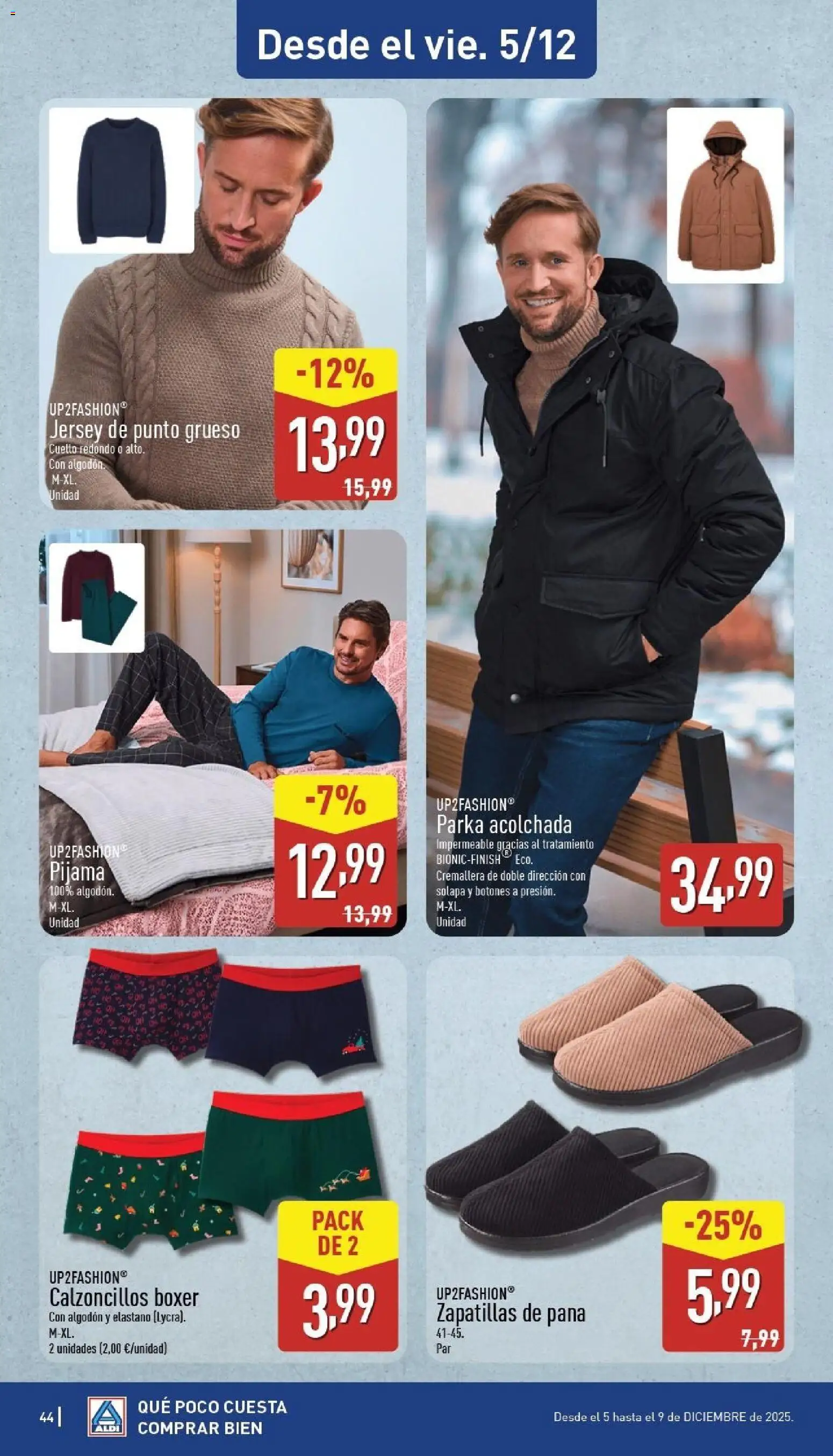 Aldi folleto Baleares │ válido desde el 01.12.2025 | Página: 44 | Productos: Pijama, Zapatillas