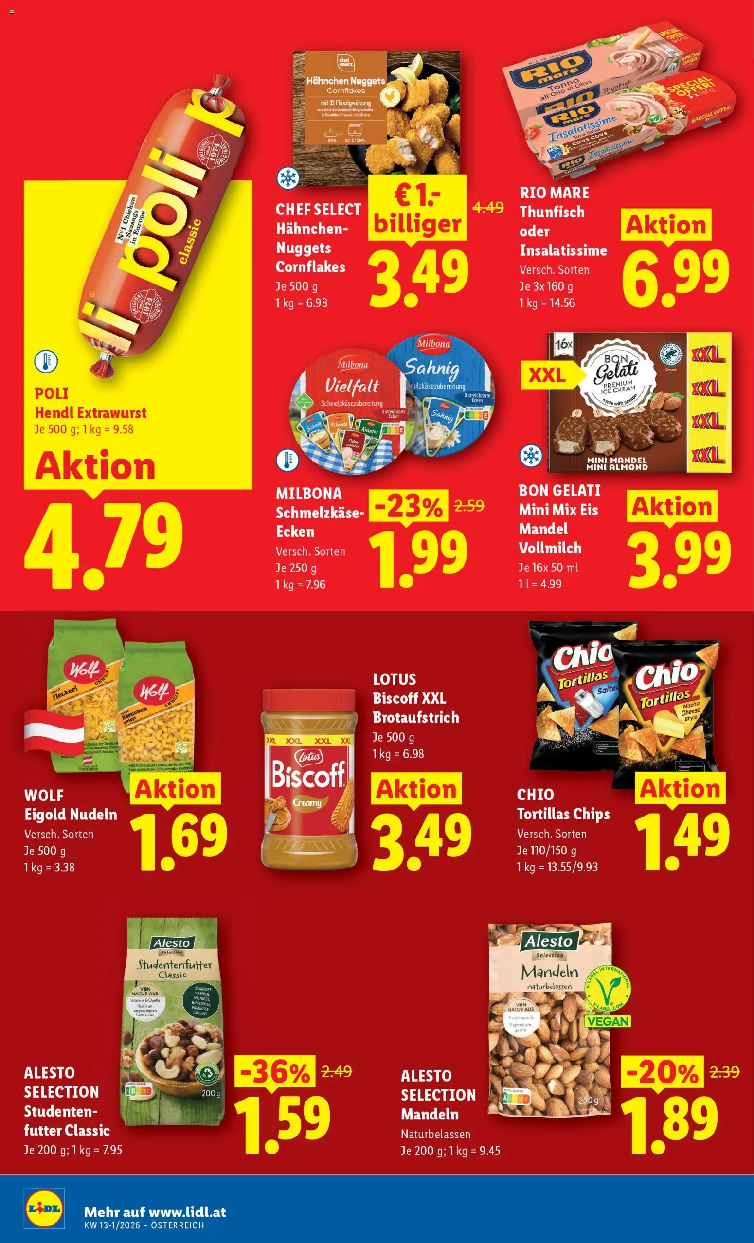 Lidl Flugblatt - Eisenstadt, Ebenfurth, Mattersburg gültig ab 19.03.2026 | Seite: 41 | Produkte: Chips, Eis, Nudeln