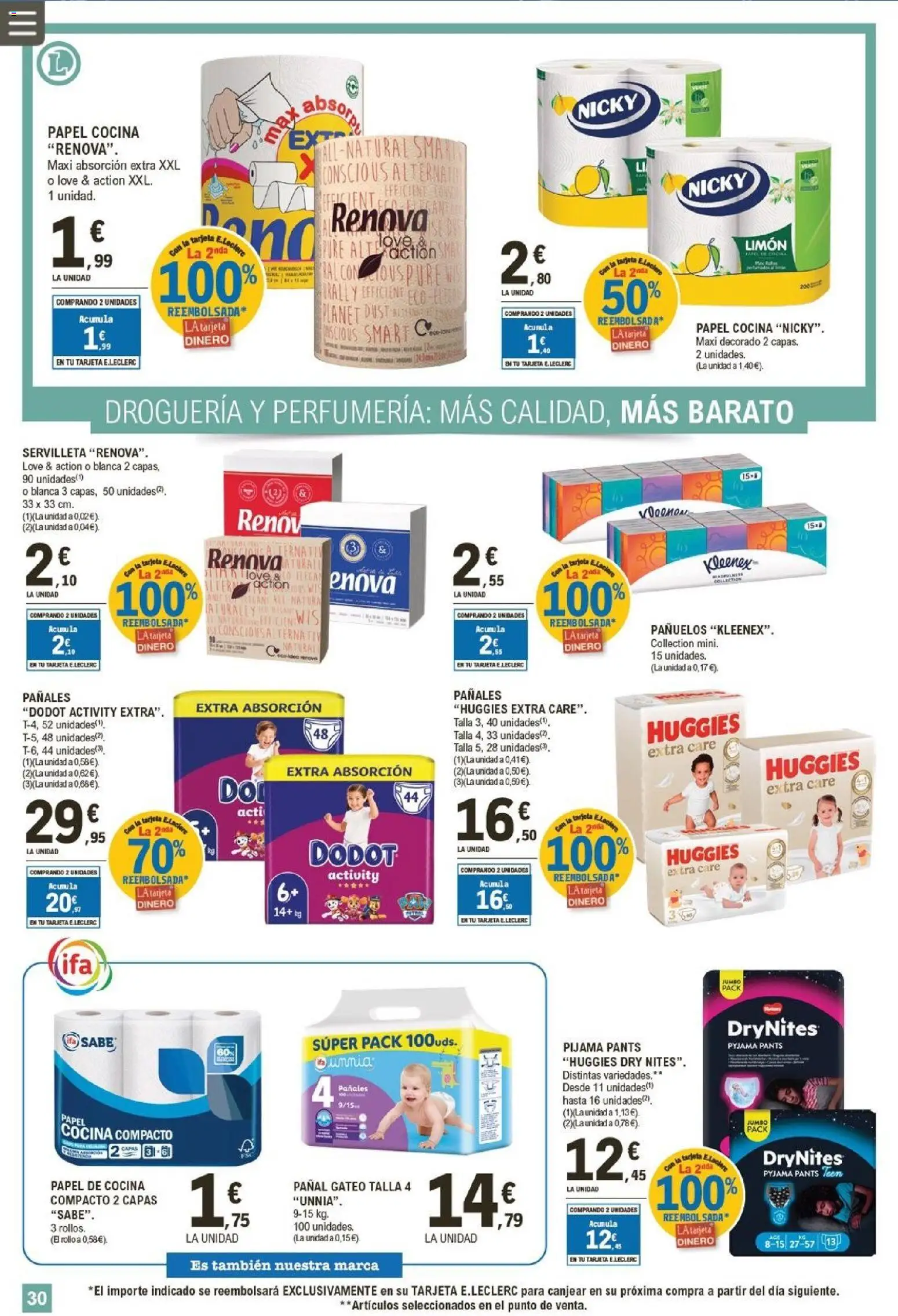 E.Leclerc folleto │ válido desde el 07.01.2026 | Página: 30 | Productos: Pijama, Cocina