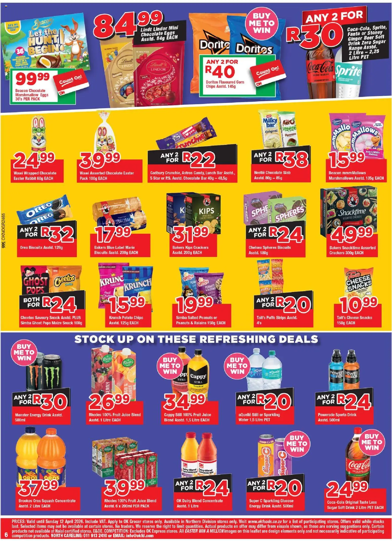 New OK Foods catalogue – valid from 25.03.2026 | Page: 6 | Products: Eggs, Stoney, Fruit, Dairy blend