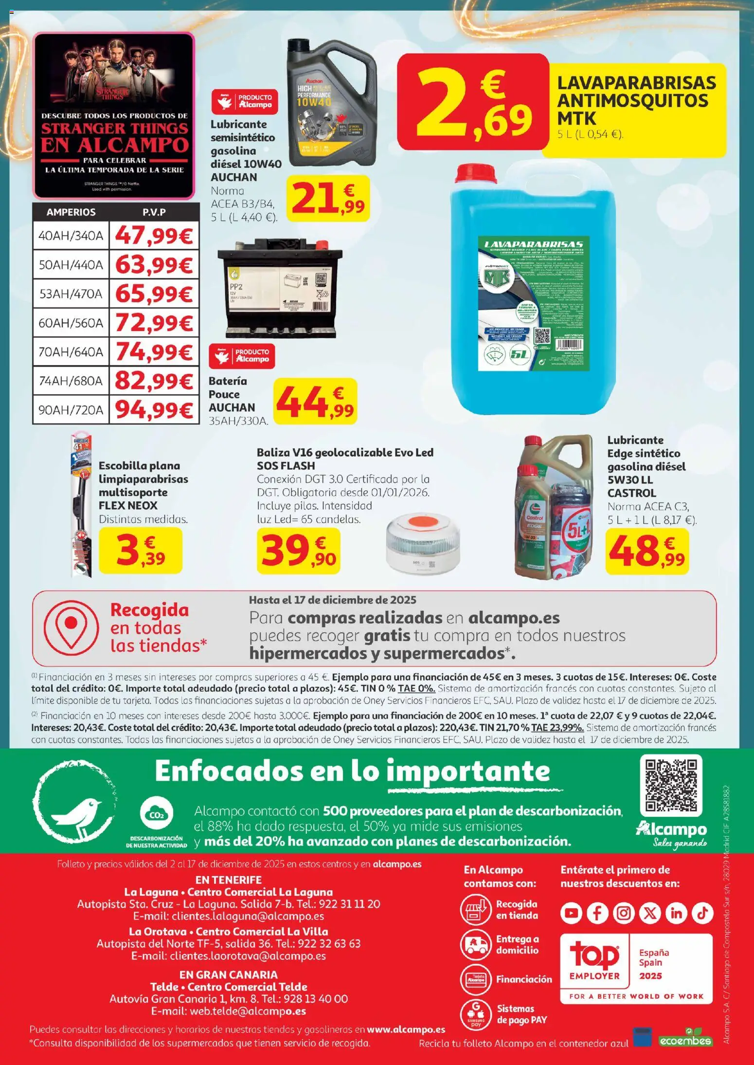 Alcampo - Canarias │ válido desde el 02.12.2025 | Página: 28 | Productos: Noodles αυγού, Batería