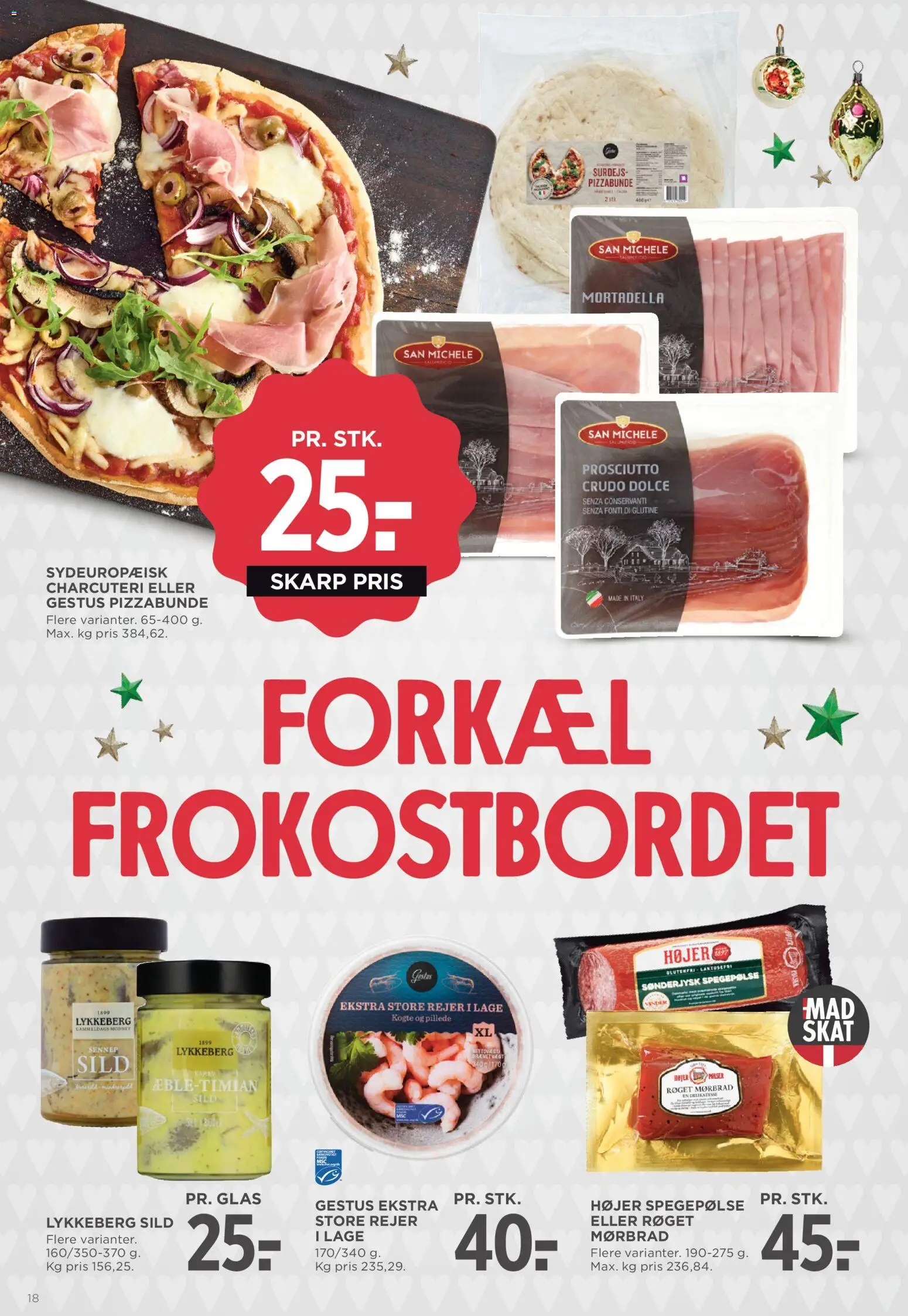 Meny tilbudsavis – gyldig fra 28.11.2025 | Side: 26 | Produkter: Spegepølse, Sennep, Sild, Rejer