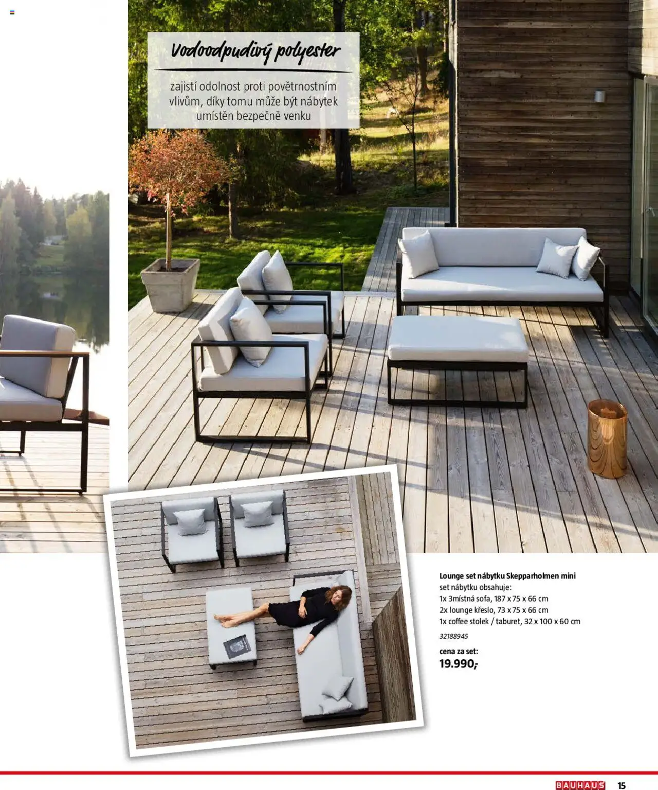 Bauhaus katalog Zahradní nábytek od 01.04.2025 | Strana: 15 | Produkty: Nábytek, Stolek