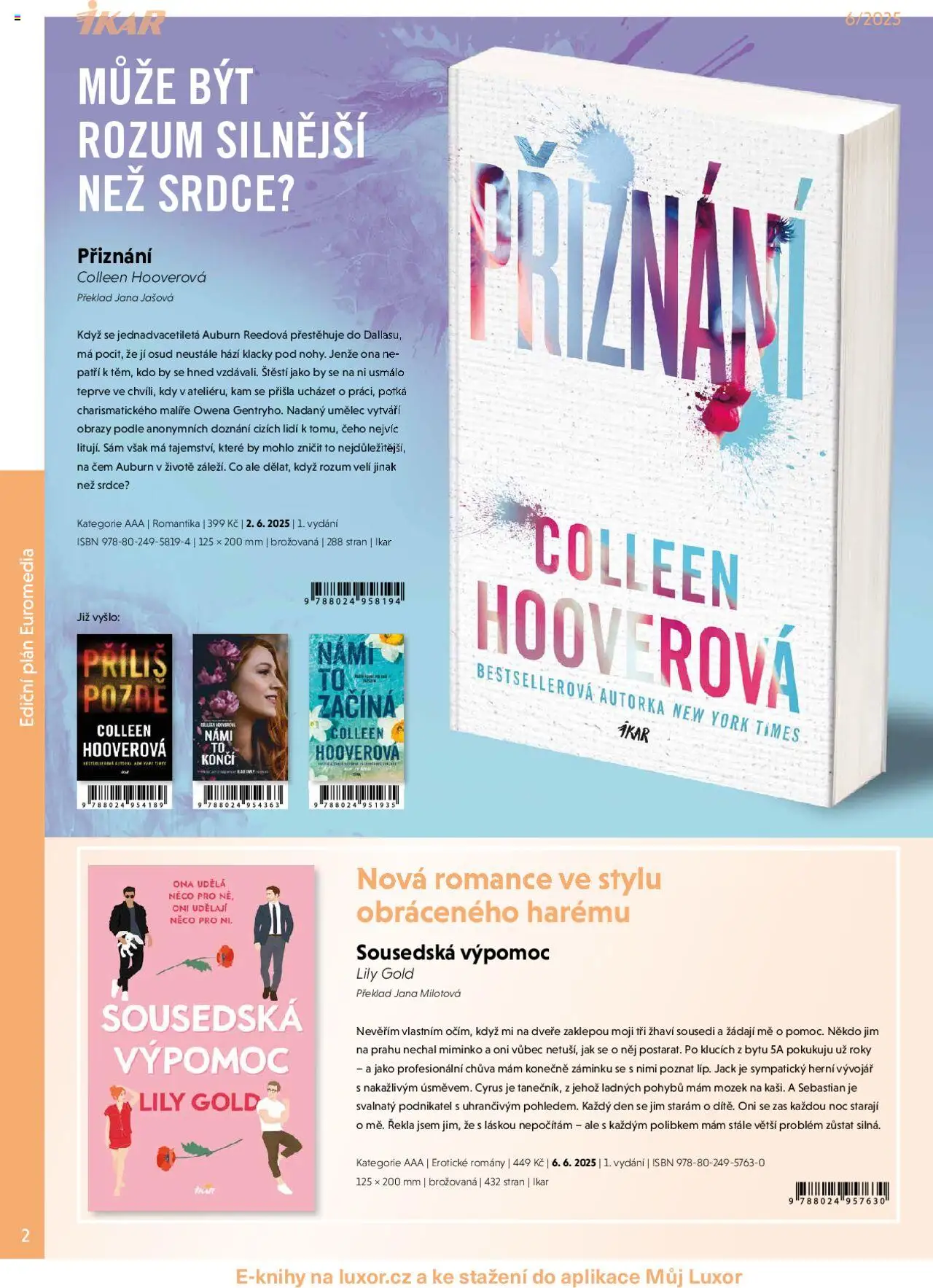 Knižní klub leták - červen 2025 od 01.06.2025 | Strana: 2 | Produkty: Obrazy