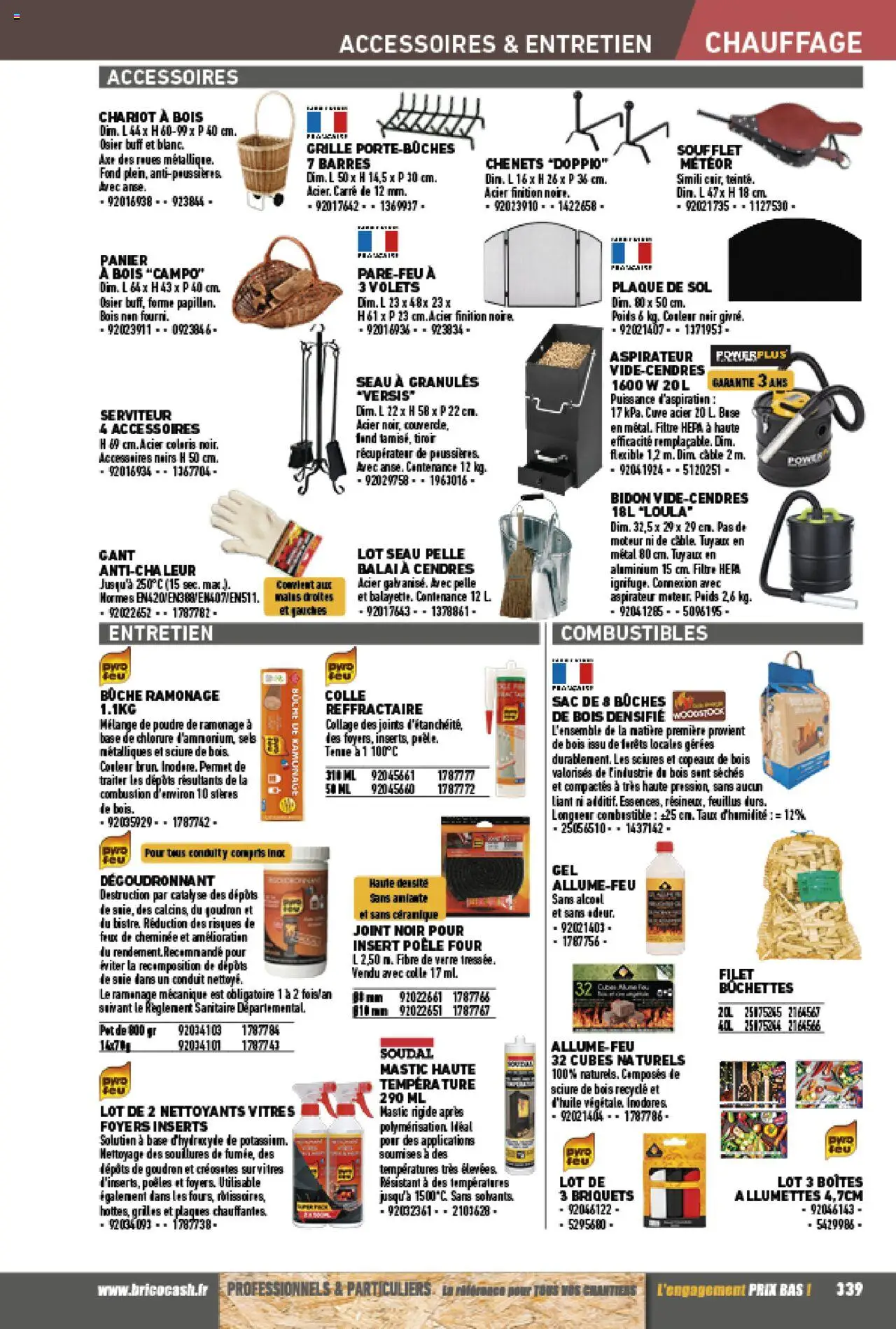 {H1} | Page: 339 | Produits: Filtre, Four, Tente, Copeaux de bois