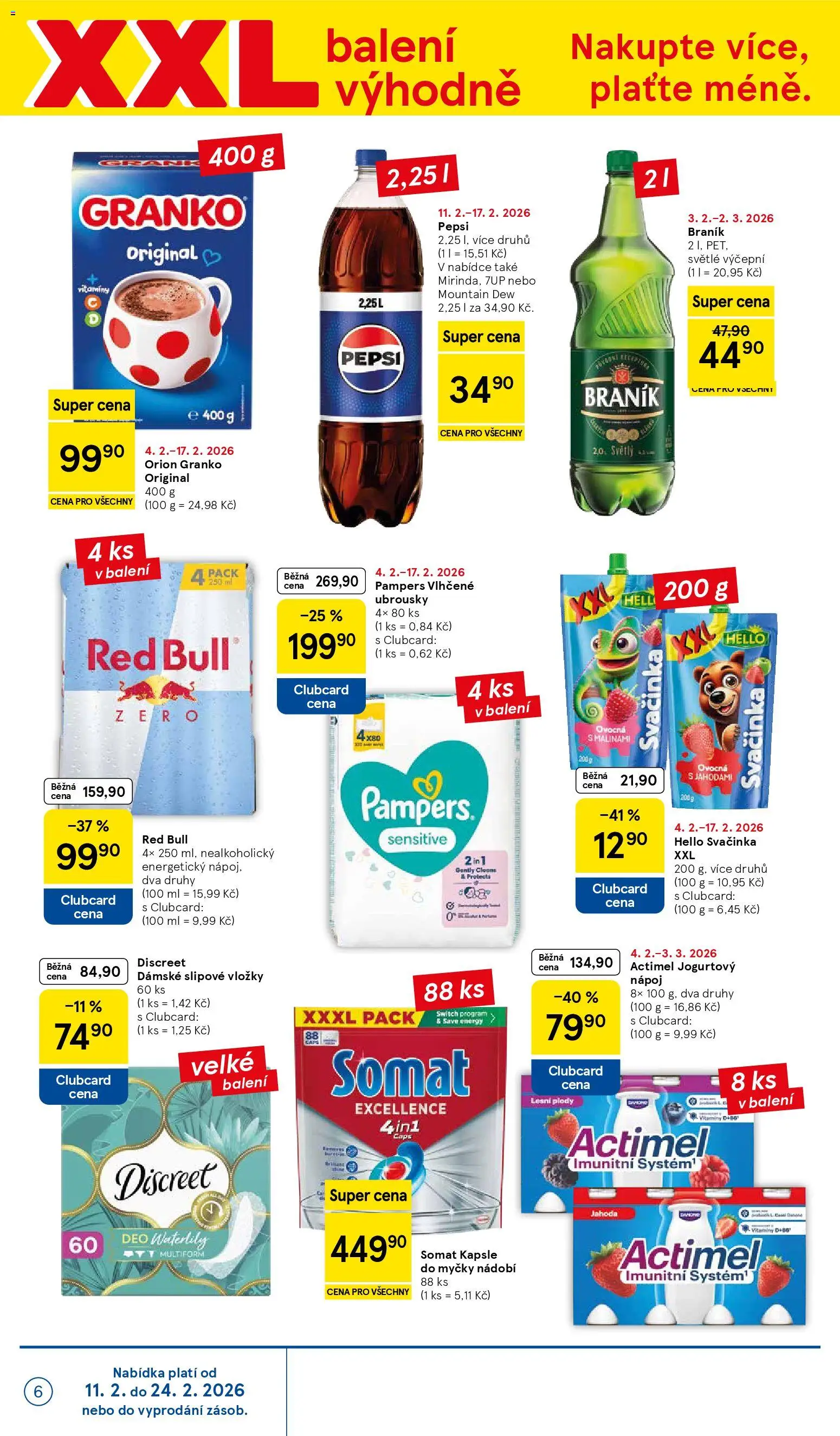 Tesco leták - Supermarket od 11.02.2026 | Strana: 6