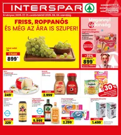 Interspar Akciós újság - amely érvényes a következő dátumtól: 31.07.2025