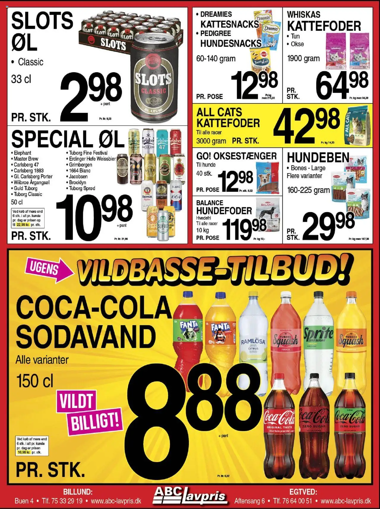 Abc Lavpris tilbudsavis – gyldig fra 01.10.2025 | Side: 2 | Produkter: Øl, Squash, Kattefoder, PC