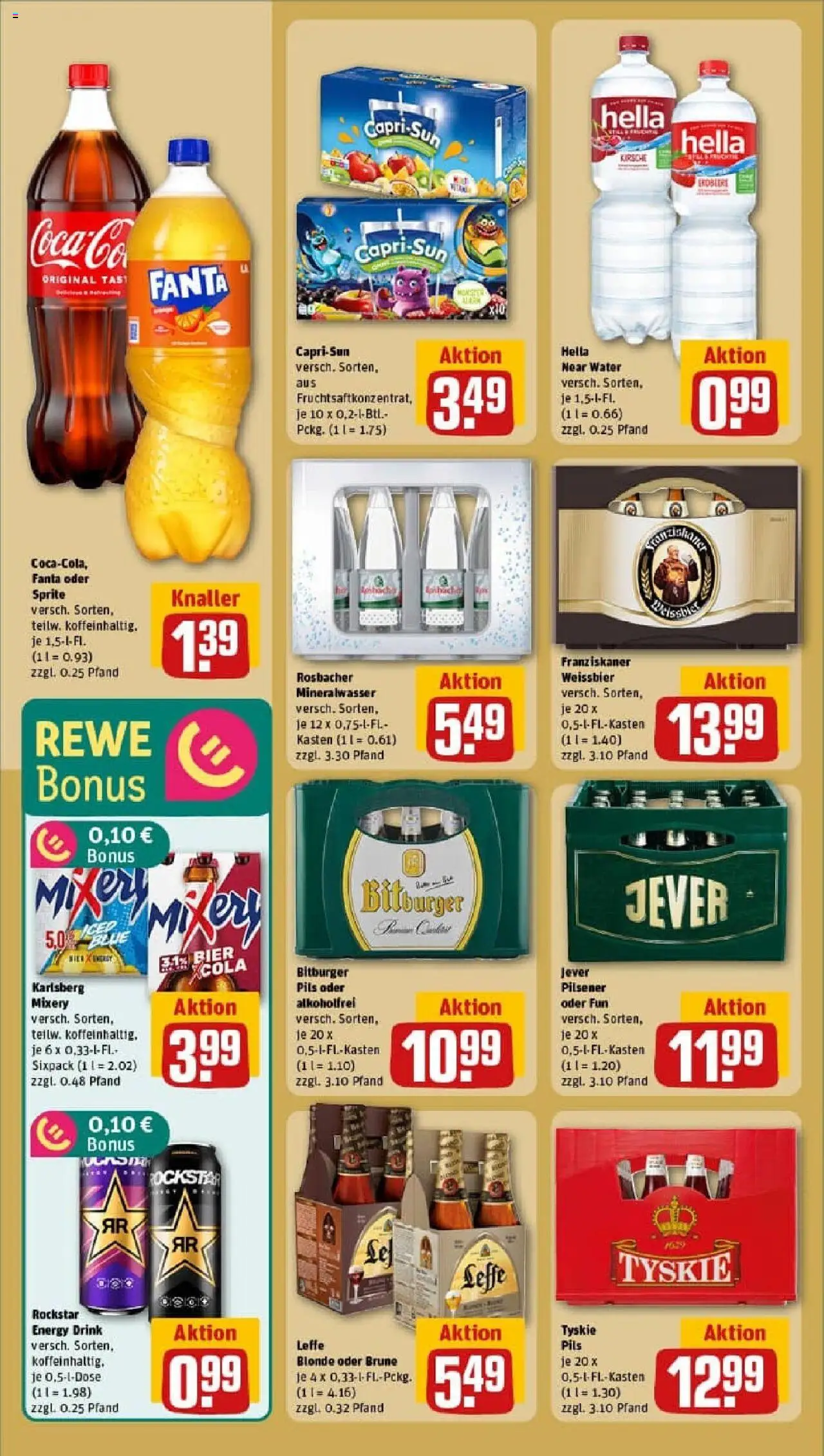 Rewe prospekt Plaidt	 – gültig ab 19.10.2025 | Seite: 20 | Produkte: Franziskaner, Tyskie, Mineralwasser, Jever
