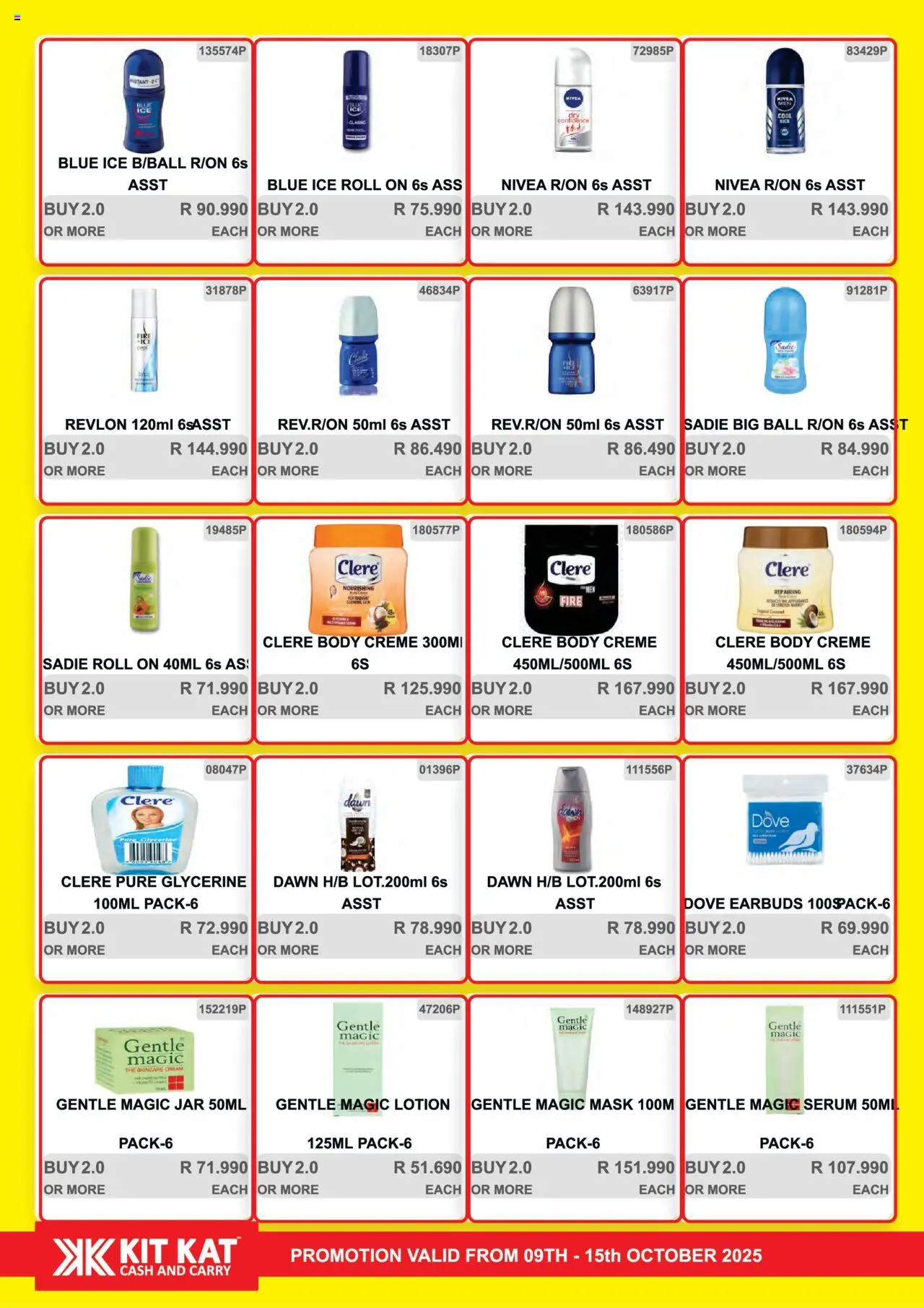 New KIT KAT Cash & Carry catalogue – valid from 09.10.2025 | Page: 21 | Products: Earbuds, Mask, Cream, Lotion