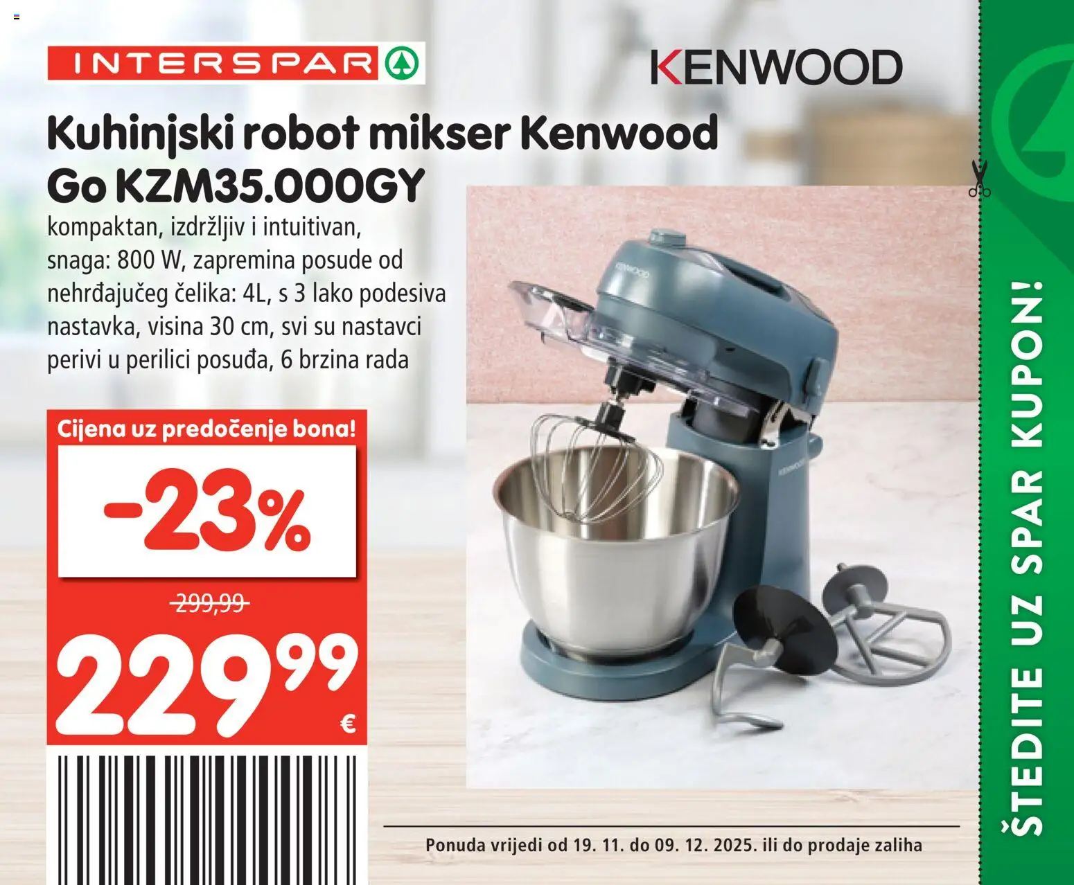 Interspar katalog | vrijedi od 19.11.2025 | Stranica: 12 | Proizvodi: Mikser, Robot