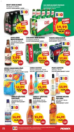 Ofertele PENNY valabile de la 18.03.2026 | Pagină: 21 | Produse: Bere, Cocktail, Lămâie