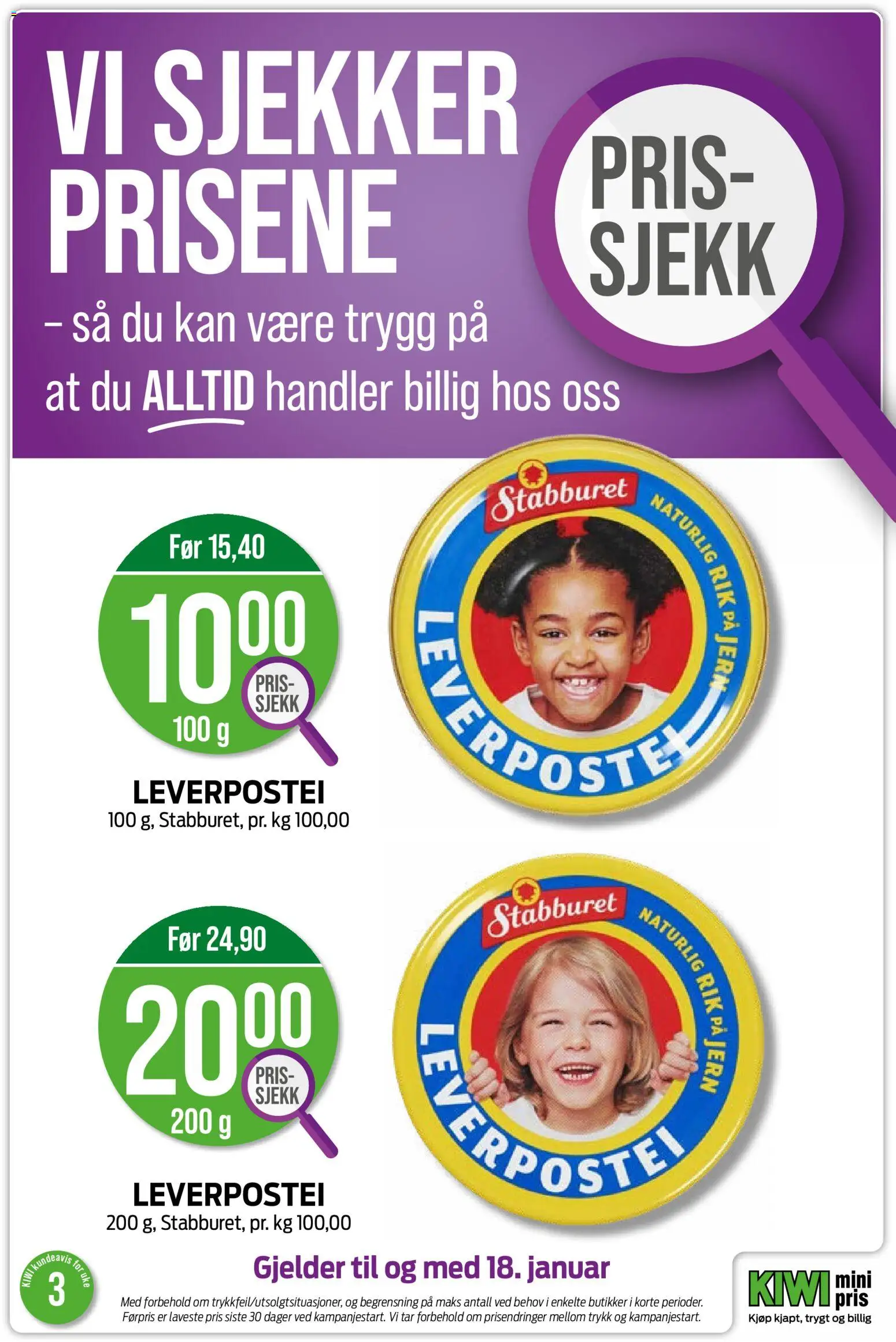 {H1} | Side: 19 | Produkter: Jern, Leverpostei