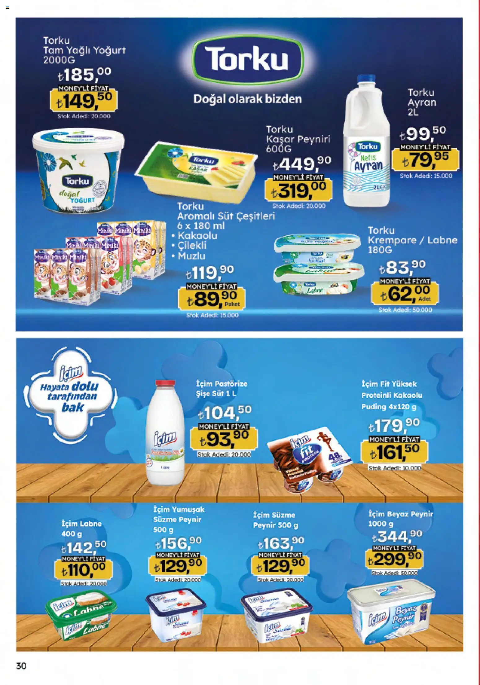 Migros Katalog - 5M Migroskop Dijital - 26.03.2026 tarihinden itibaren geçerlidir | Sayfa: 30 | Ürünler: Süt, Peynir, Yoğurt, Süzme peynir