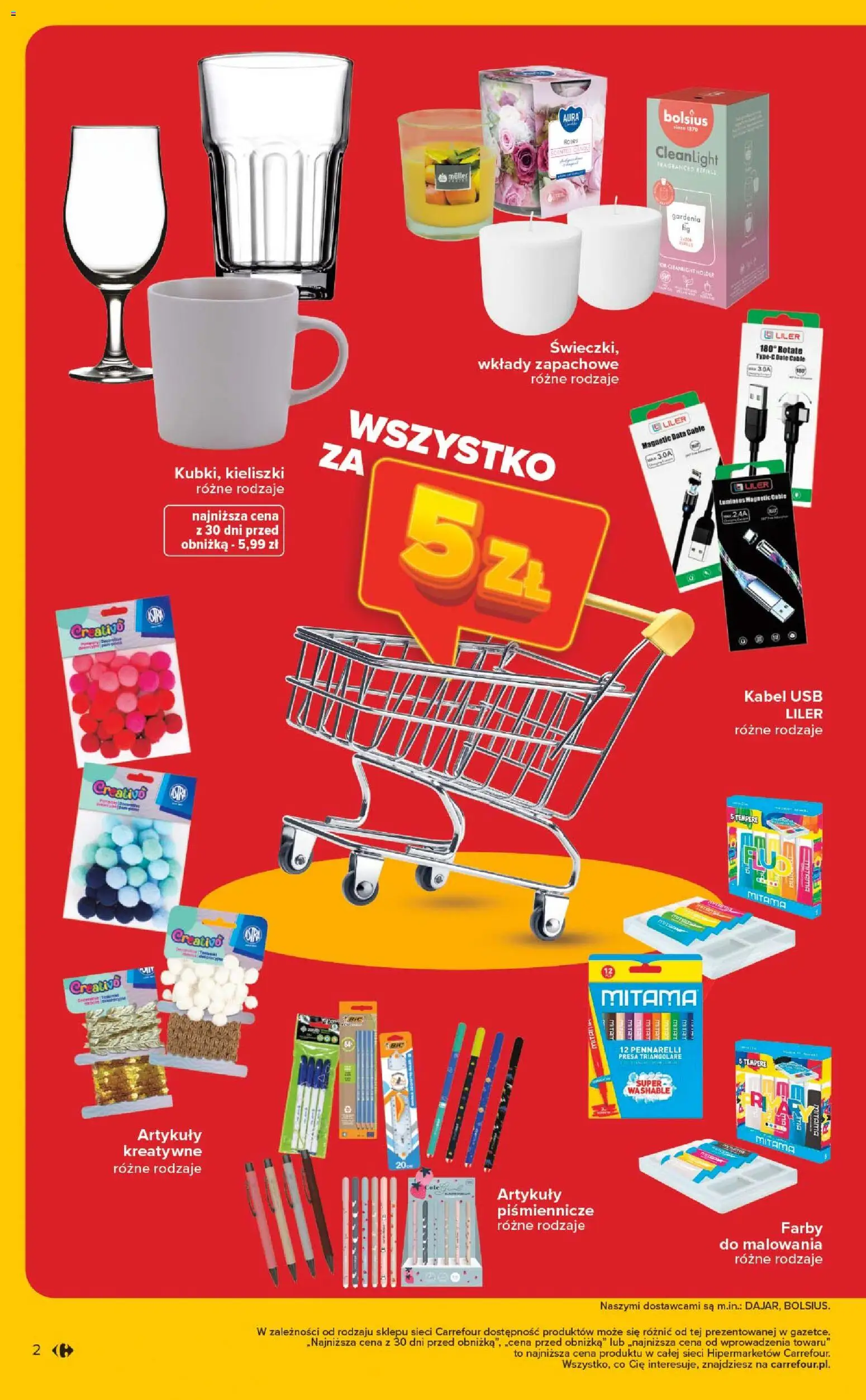 Carrefour Gazetka - Wyprzedaż od 05.01.2026 | Strona: 2 | Produkty: Magnetic, Kabel, USB