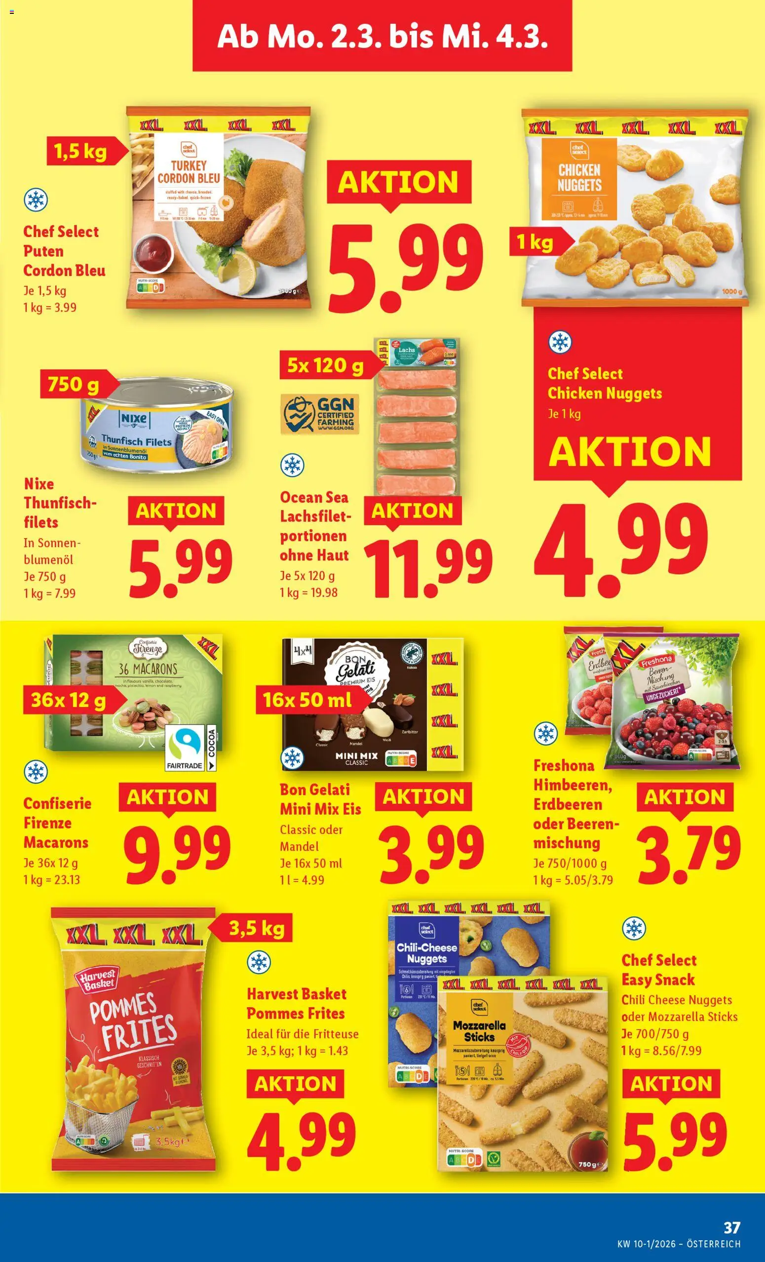 Lidl Flugblatt - Altenmarkt im Pongau, St. Johann im Pongau, Zell am See gültig ab 26.02.2026 | Seite: 42 | Produkte: Erdbeeren, Eis, Chili