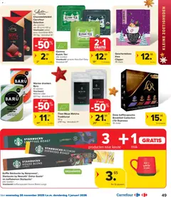 Carrefour Folder- Feest - Voorbeeld van een folder van Carrefour, geldig van 26.11.2025 | Pagina: 49 | Producten: Thee, Koffiebonen, Koffiecapsules, Koffie