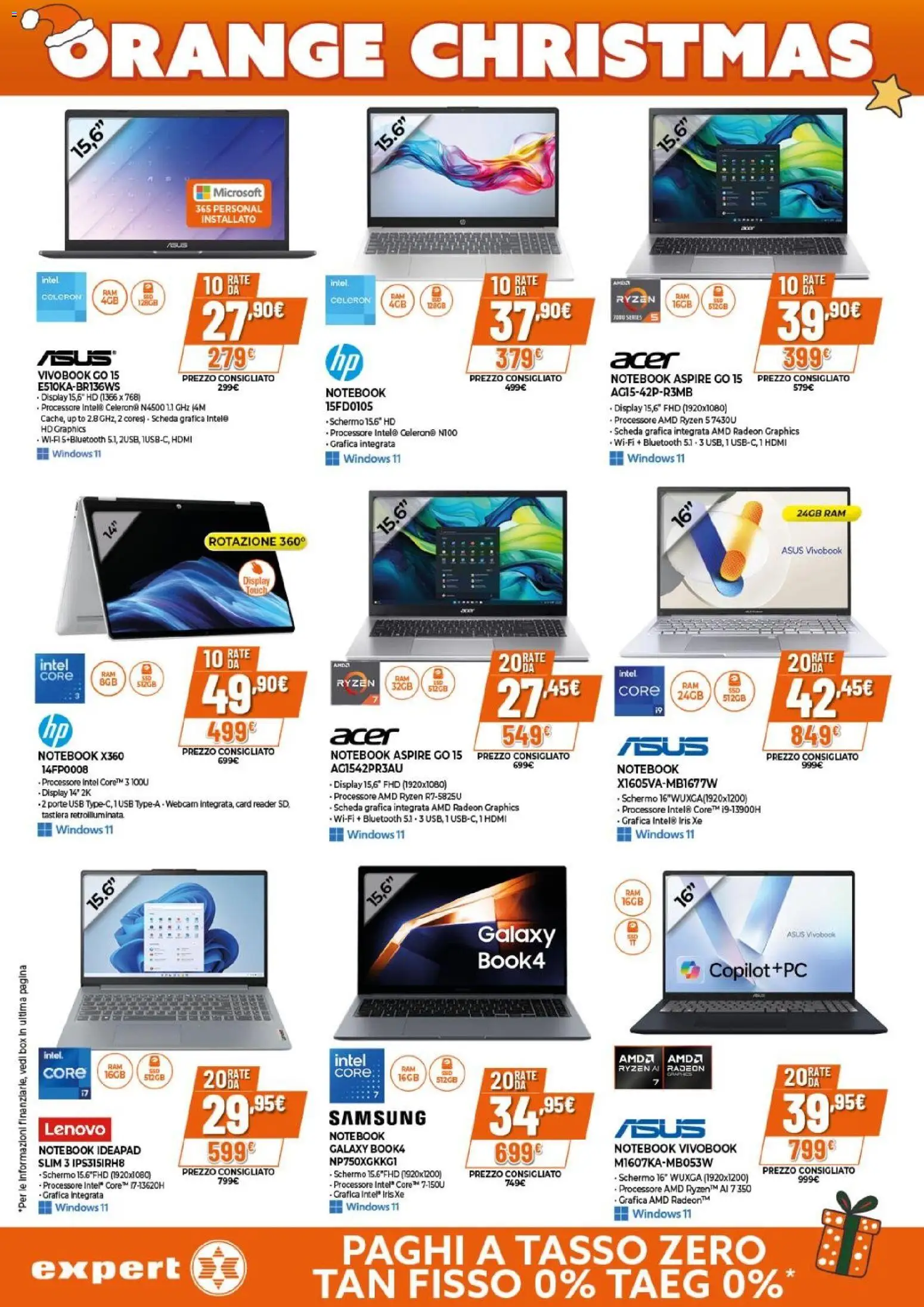 Volantino Expert del 02.12.2025 | Pagina: 4 | Prodotti: Schermo, Notebook, Tastiera, Samsung