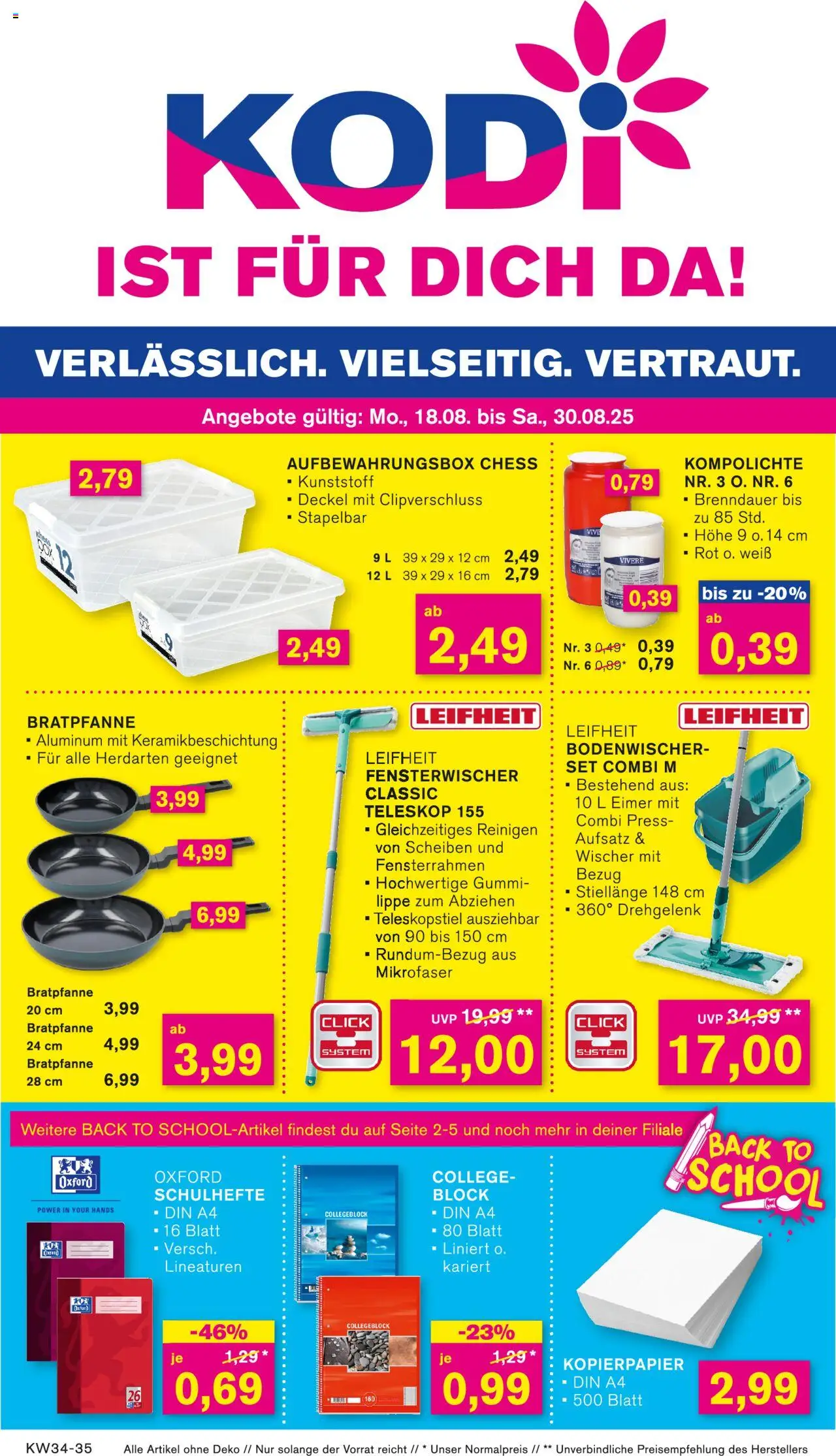 KODi Prospekt - gültig ab dem 18.08.2025 | Seite: 1