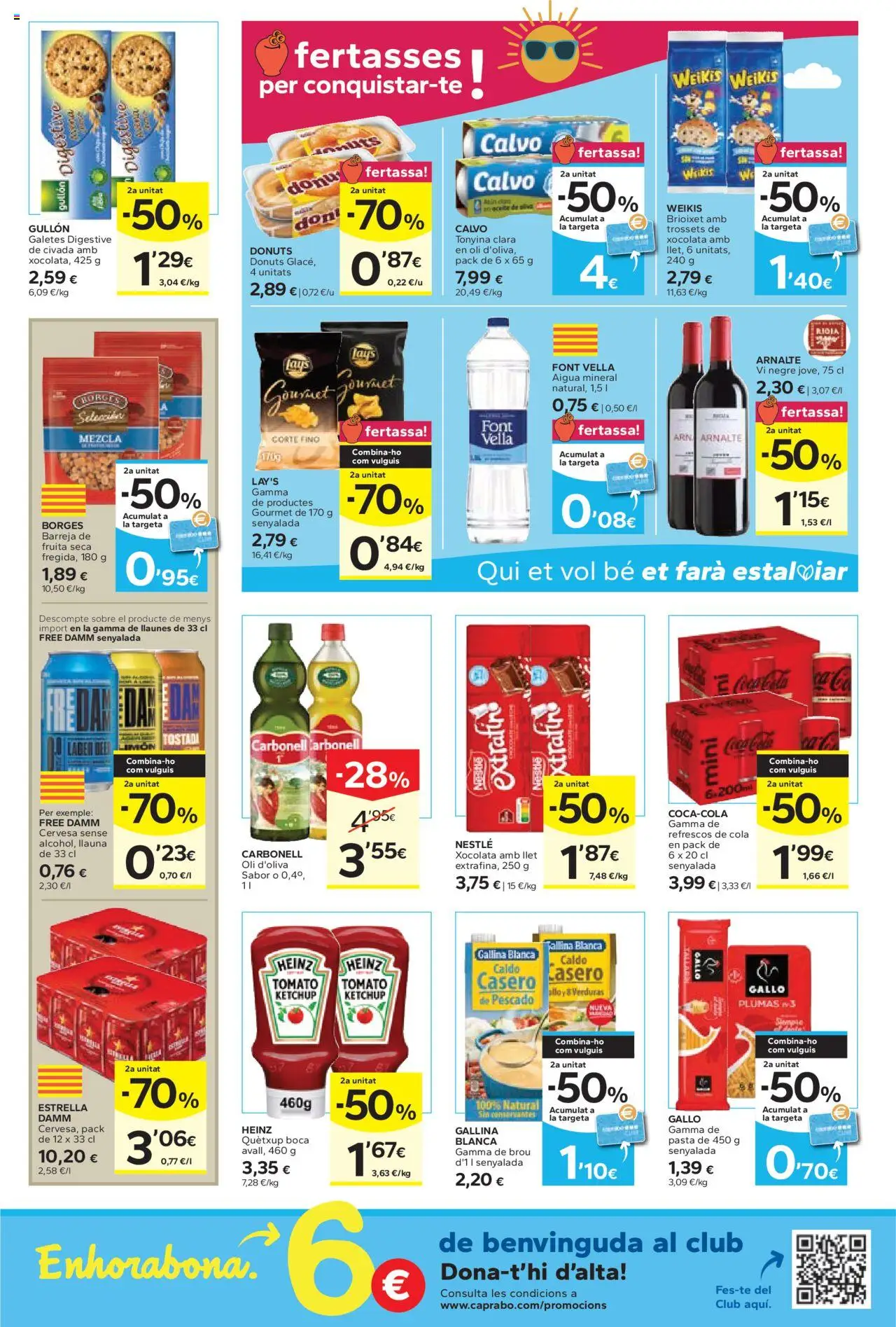 Caprabo folleto │ válido desde el 14.08.2025 | Página: 3 | Productos: Pescado, Pasta, Donuts