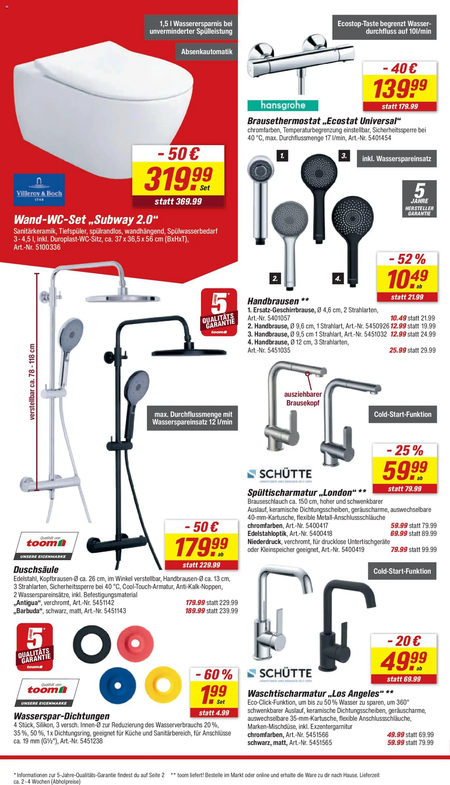 Toom Baumarkt Prospekt 	 – gültig ab 15.11.2025 | Seite: 18 | Produkte: Küche, Wasser