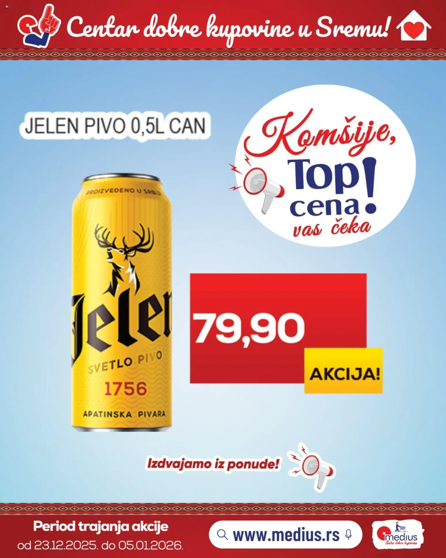 Medius katalog - važi od 23.12.2025 | Strana: 6 | Proizvode: Pivo