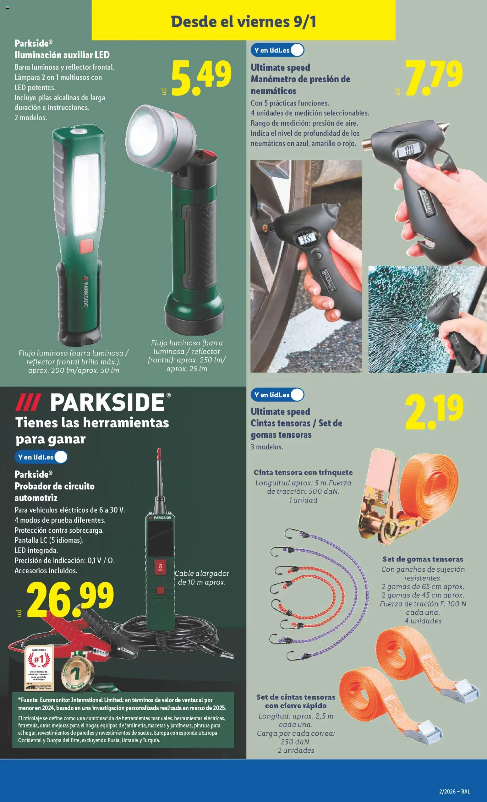 Lidl folleto de bazar │ válido desde el 05.01.2026 | Página: 19 | Productos: Cable, Manómetro, Galette de chaise, Lámpara