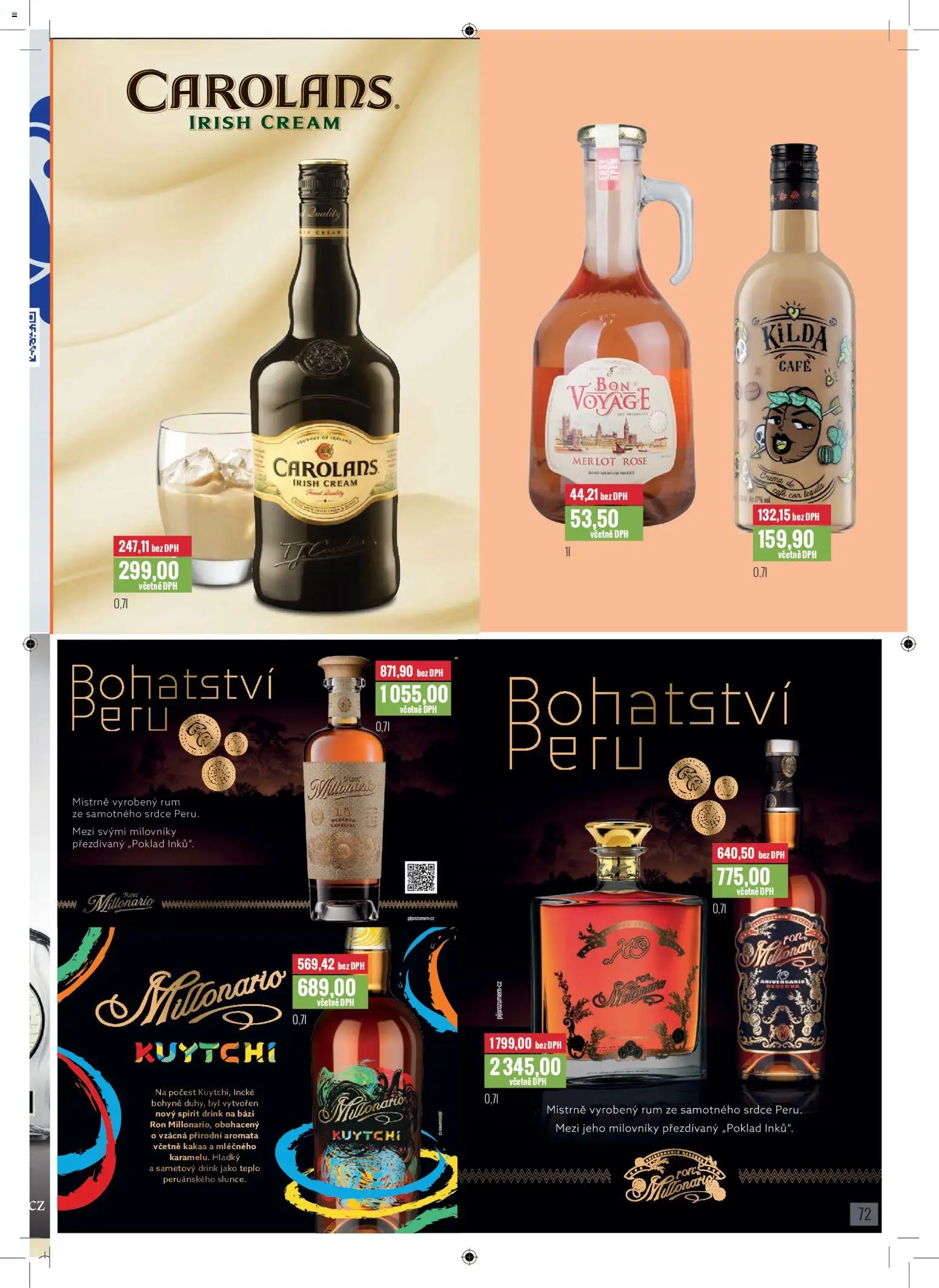 Ratio leták od 01.12.2025 | Strana: 73 | Produkty: Rum, Merlot, Irish cream, Carolans