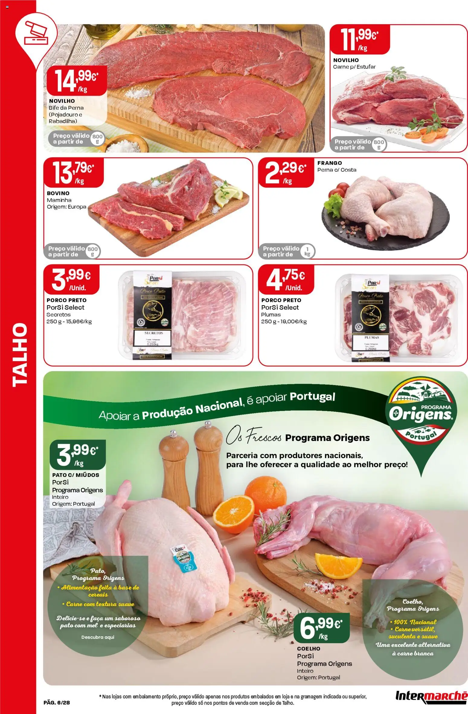 Intermarché Folheto Contact │ válido de 22.01.2026 | Página: 6 | Produtos: Faca, Frango, Base, Coelho