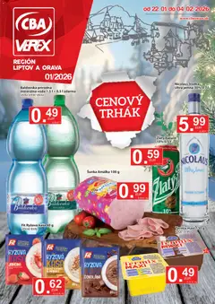 CBA Verex leták platný od 22.01.2026