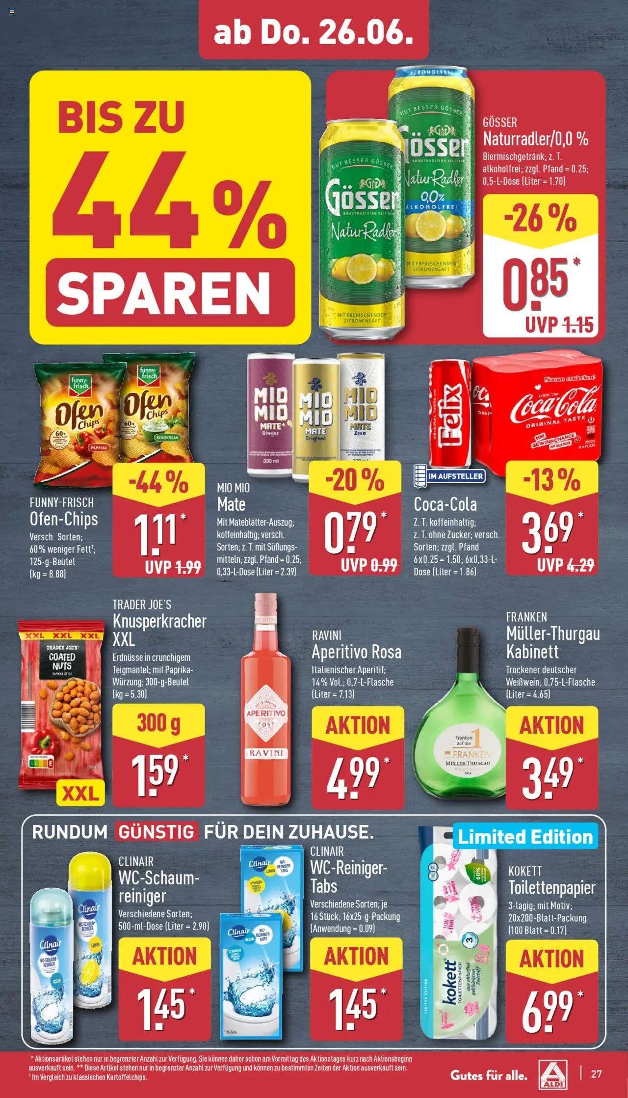Aldi Prospekt 	 - gültig ab dem 23.06.2025 | Seite: 31 | Produkte: Ofen, Erdnüsse, Funny frisch, Paprika