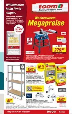 Toom Baumarkt Prospekt 	 ab 17.01.2026 gültig