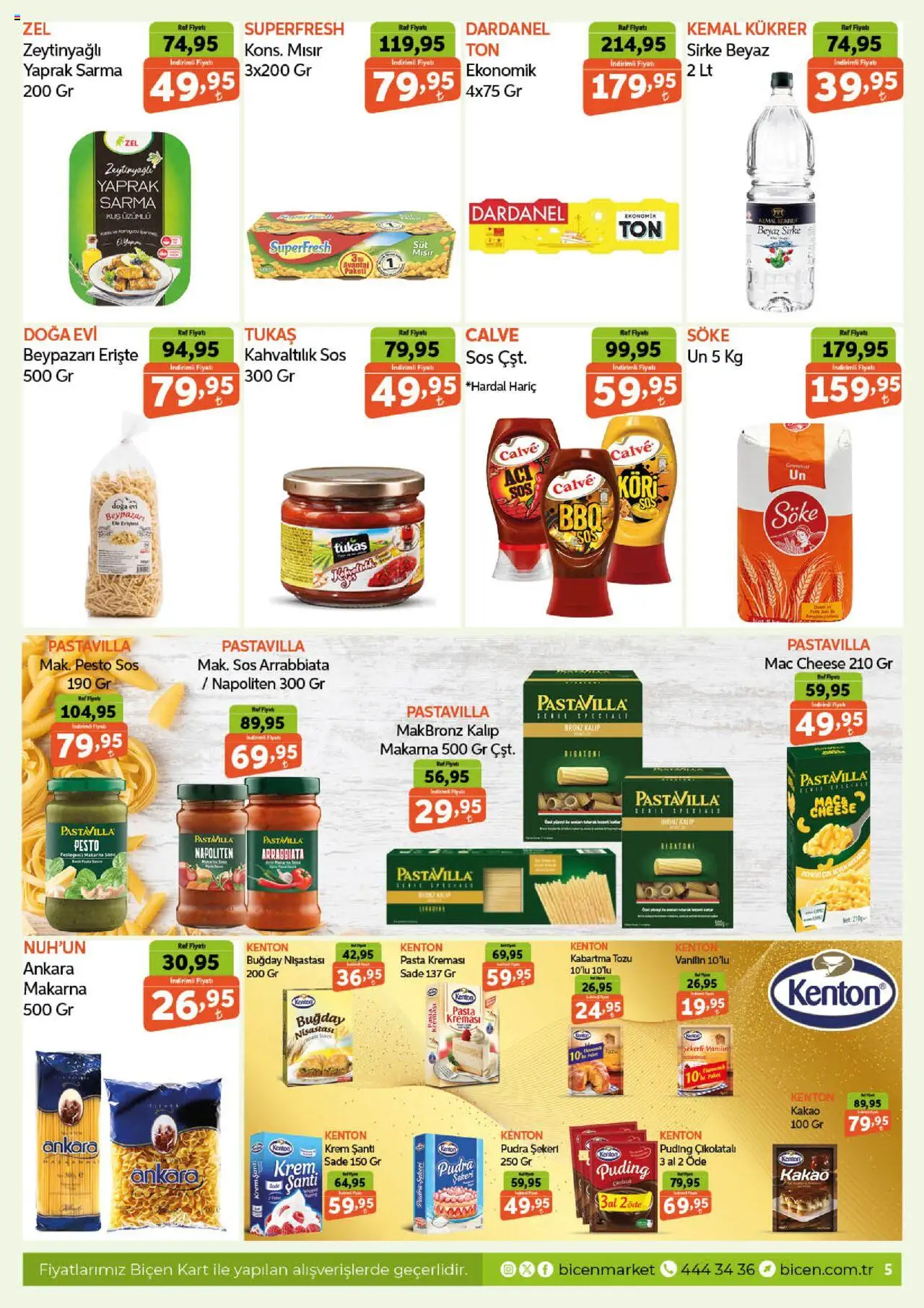Biçen Market Katalog - 08.10.2025 tarihinden itibaren geçerlidir | Sayfa: 5 | Ürünler: Raf, Krem, Sirke, Mısır