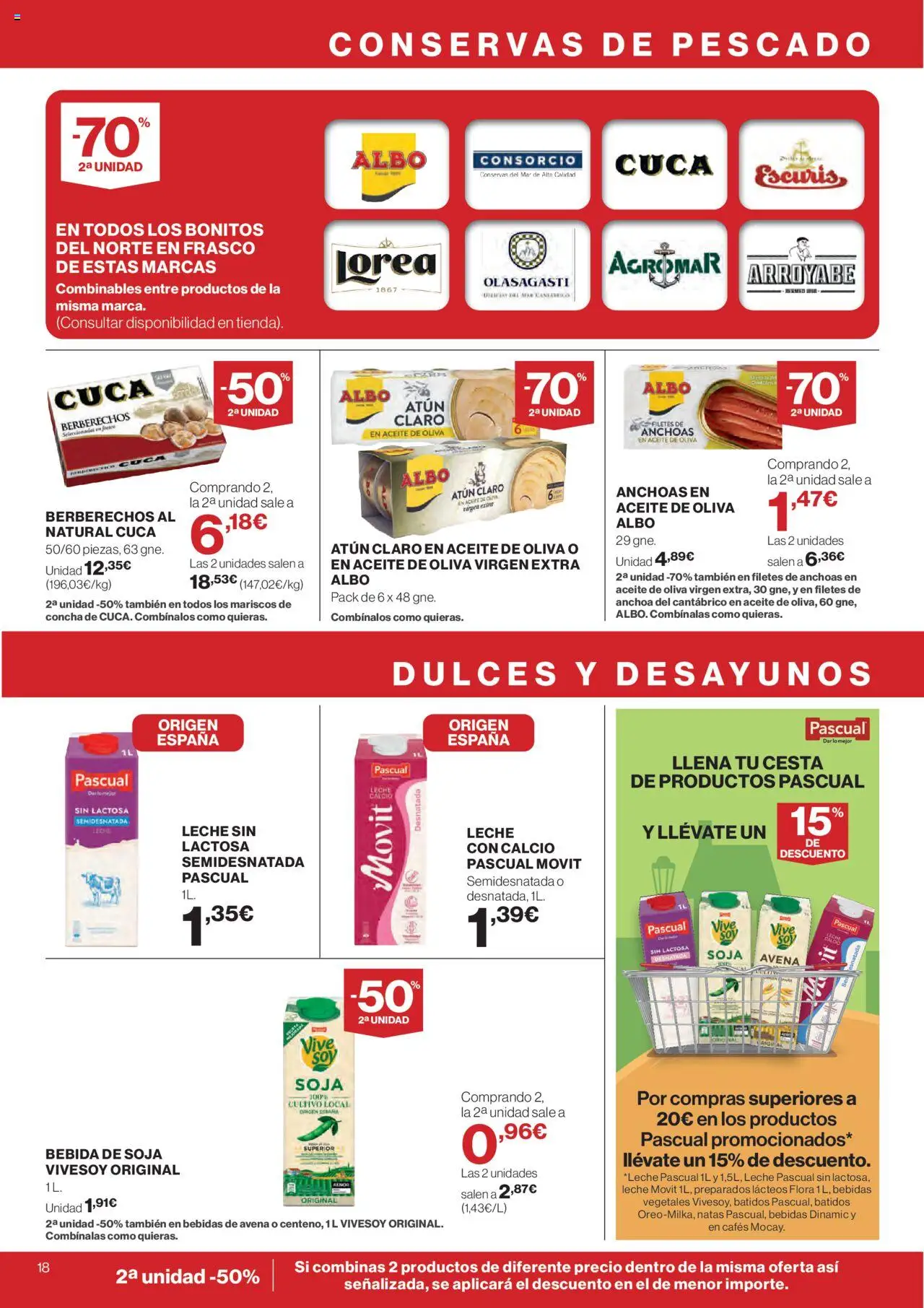 Supercor folleto │ válido desde el 25.09.2025 | Página: 18 | Productos: Pescado, Aceite de oliva, Anchoa, Atún claro
