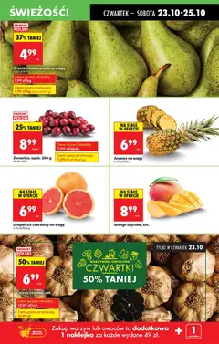 Pogląd oferty "Gruszka Konferencja na wagę, Gruszka Konferencja na wagę" - ważna od 23.10.2025 | Strona: 25 | Produkty: Mango, Gruszka, Ananas, Owoce