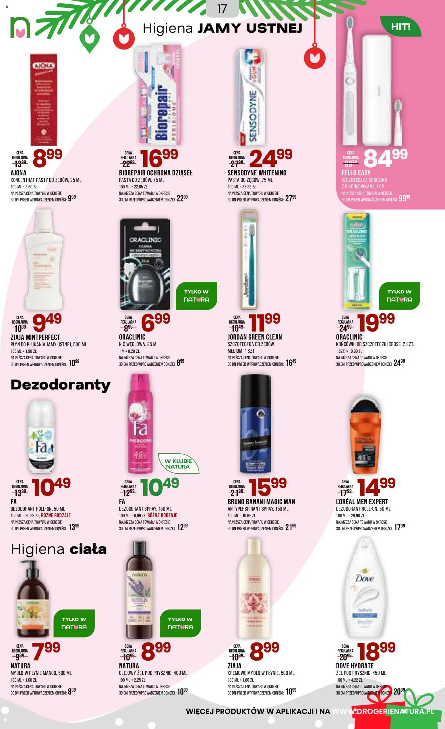 Drogerie Natura Gazetka od 10.12.2025 | Strona: 17 | Produkty: Mydło w płynie, Mydło, Dezodorant, Antyperspirant