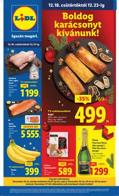 Lidl Akciós újság - amely érvényes a következő dátumtól: 18.12.2025