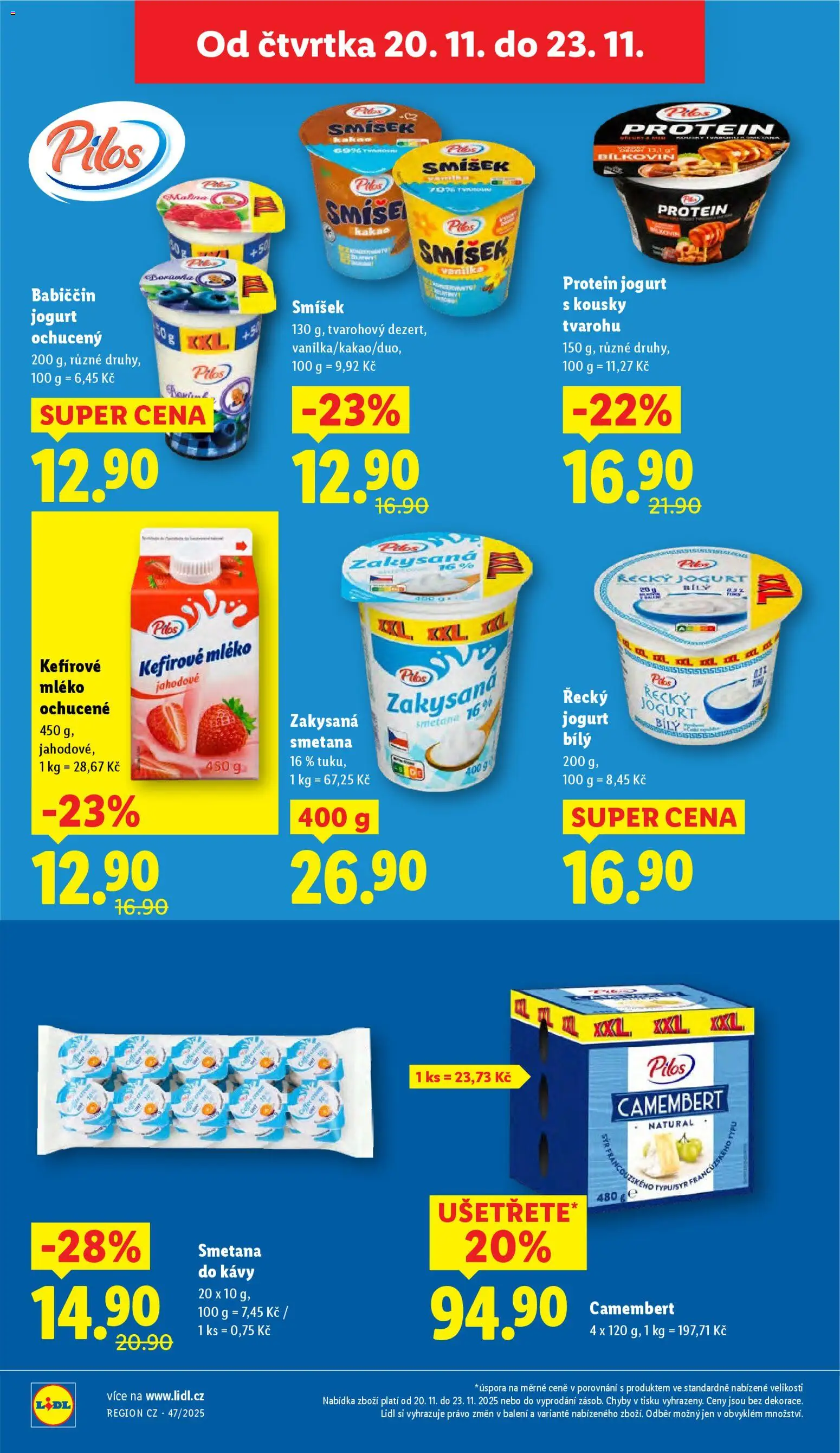 Lidl Black Friday od 20.11.2025 | Strana: 16 | Produkty: Řecký jogurt, Smetana, Zakysaná smetana, Protein