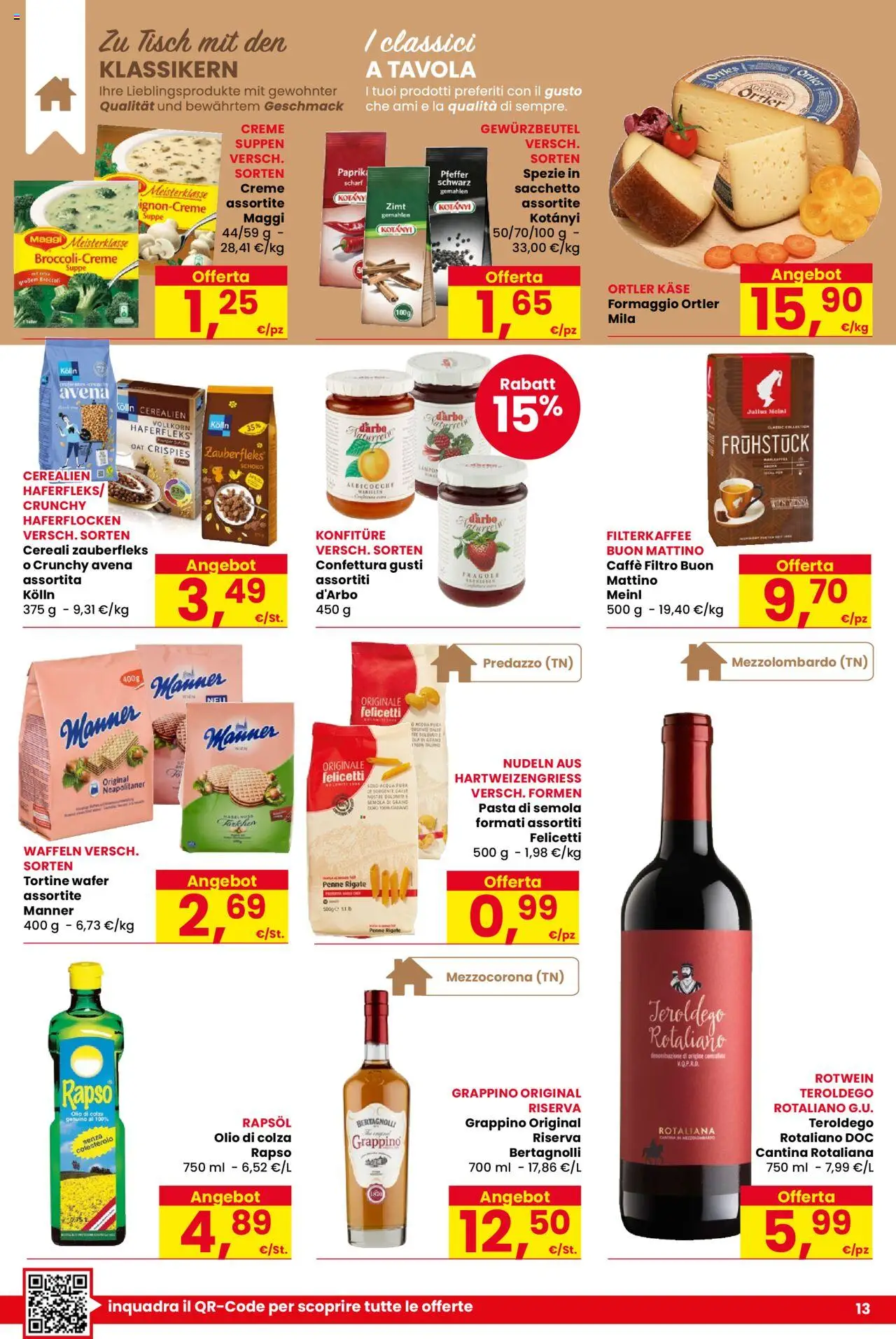 Volantino Despar del 16.10.2025 | Pagina: 13 | Prodotti: Caffè, Cereali, Broccoli, Albicocche