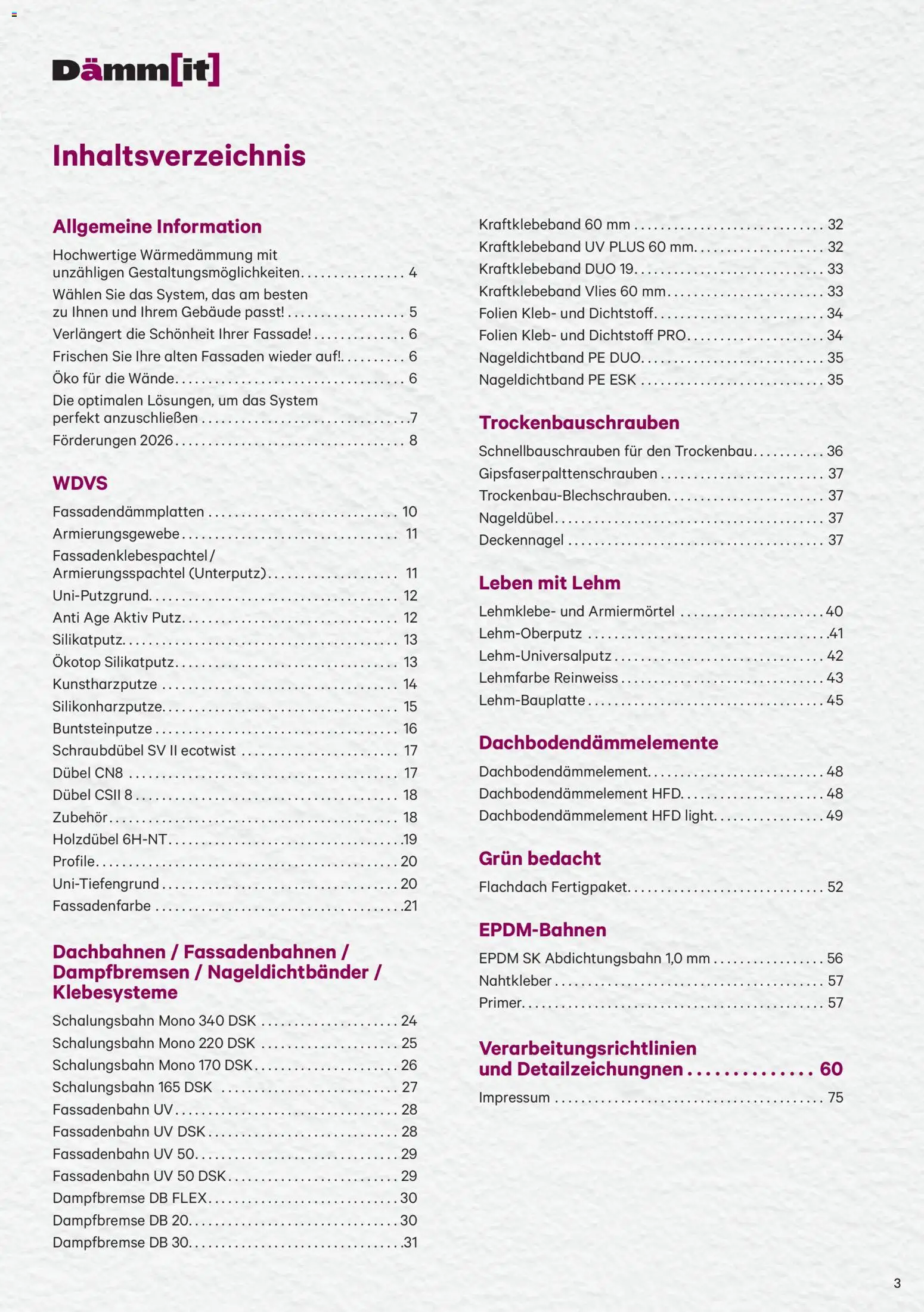 Lagerhaus Dämm[it] Folder gültig ab 02.01.2026 | Seite: 3