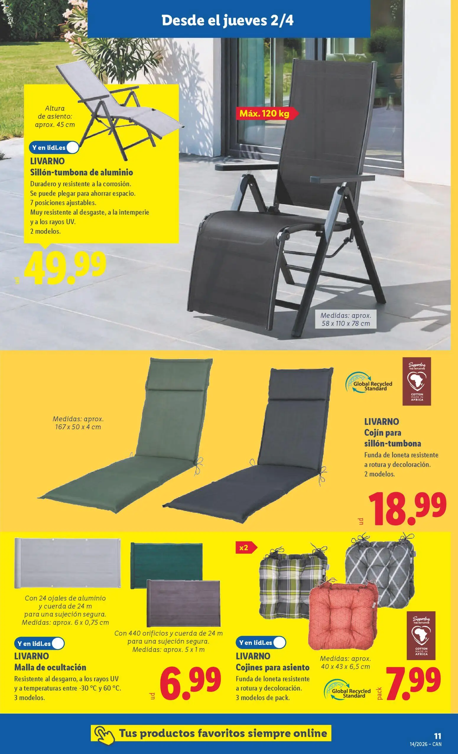 Lidl folleto de bazar │ válido desde el 30.03.2026 | Página: 17 | Productos: Funda, Cojín