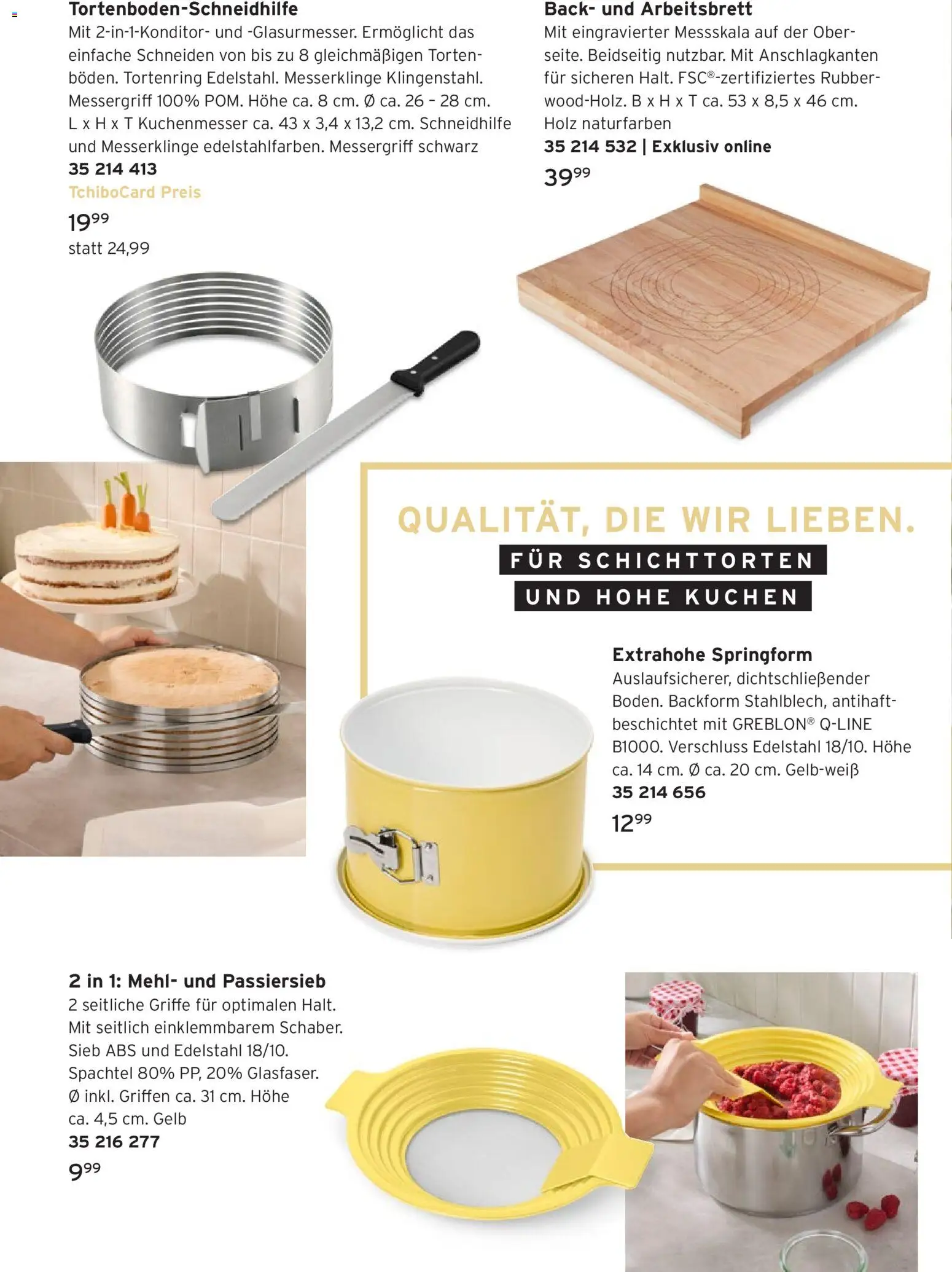 Tchibo Prospekt Frühling auf dem Tisch – gültig ab 04.03.2026 | Seite: 20 | Produkte: Mehl, Kuchen