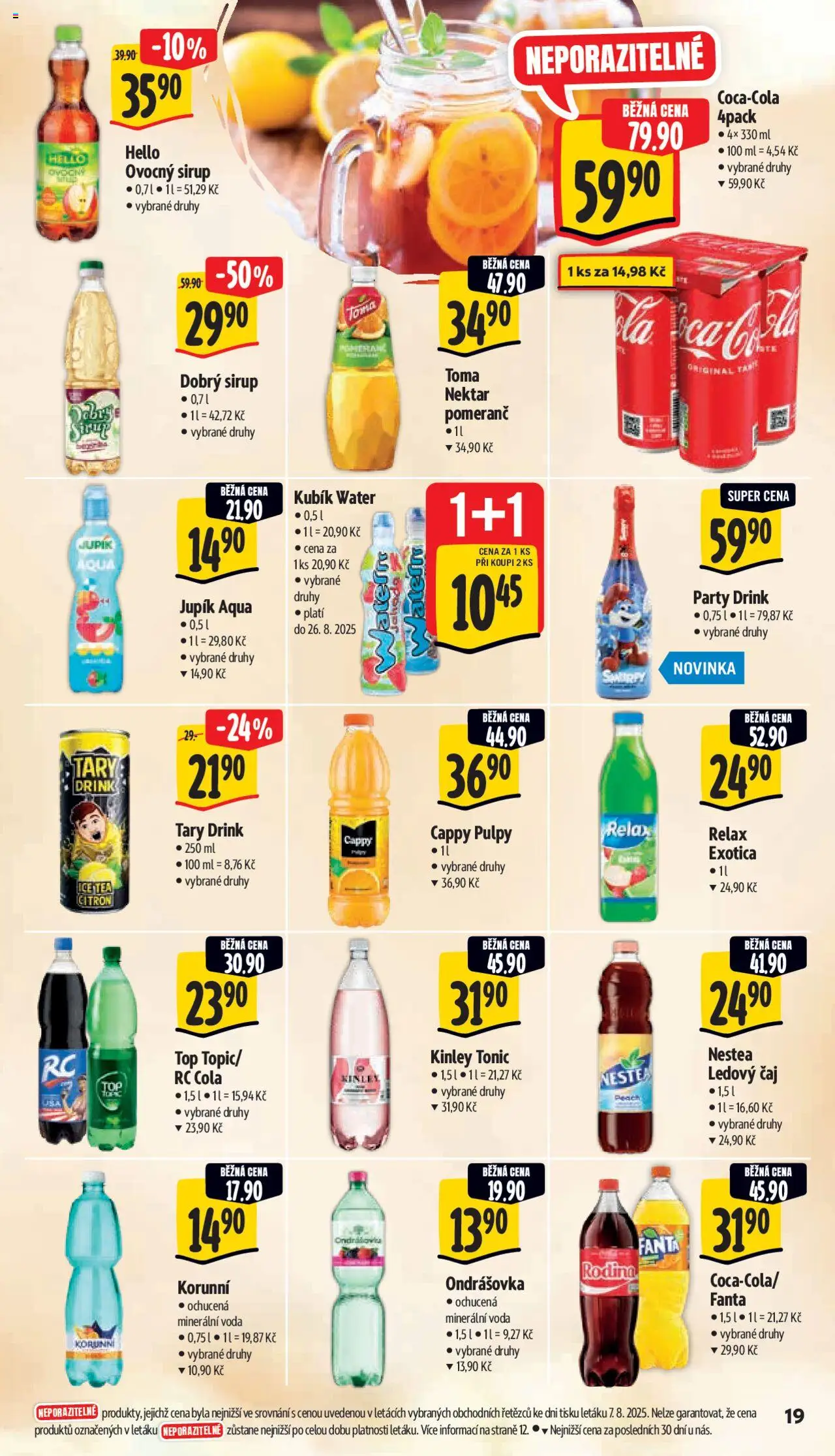 Albert leták - Supermarket od 13.08.2025 | Strana: 26 | Produkty: Čaj, Tonic, Citron, Ice tea