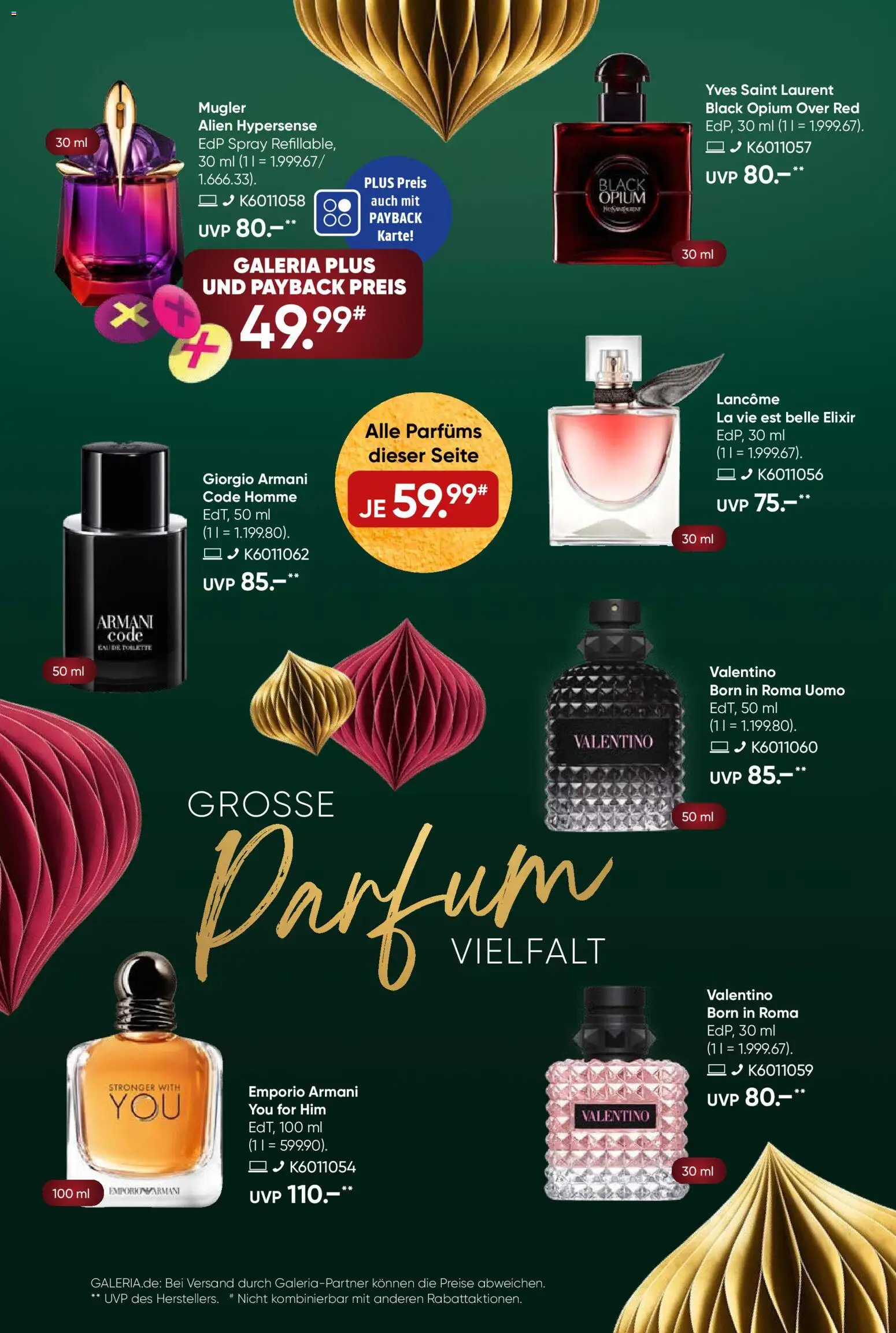 Galeria Karstadt Kaufhof Prospekt 	 – gültig ab 10.12.2025 | Seite: 2 | Produkte: Parfüm