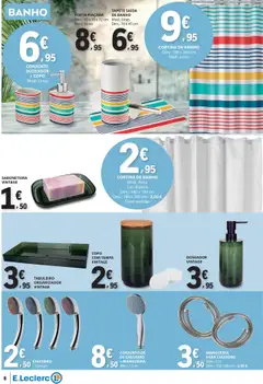 E.Leclerc - Folheto Não Alimentar │ válido de 11.09.2025 | Página: 6 | Produtos: Chuveiro, Tapete, Organizador, Cortina
