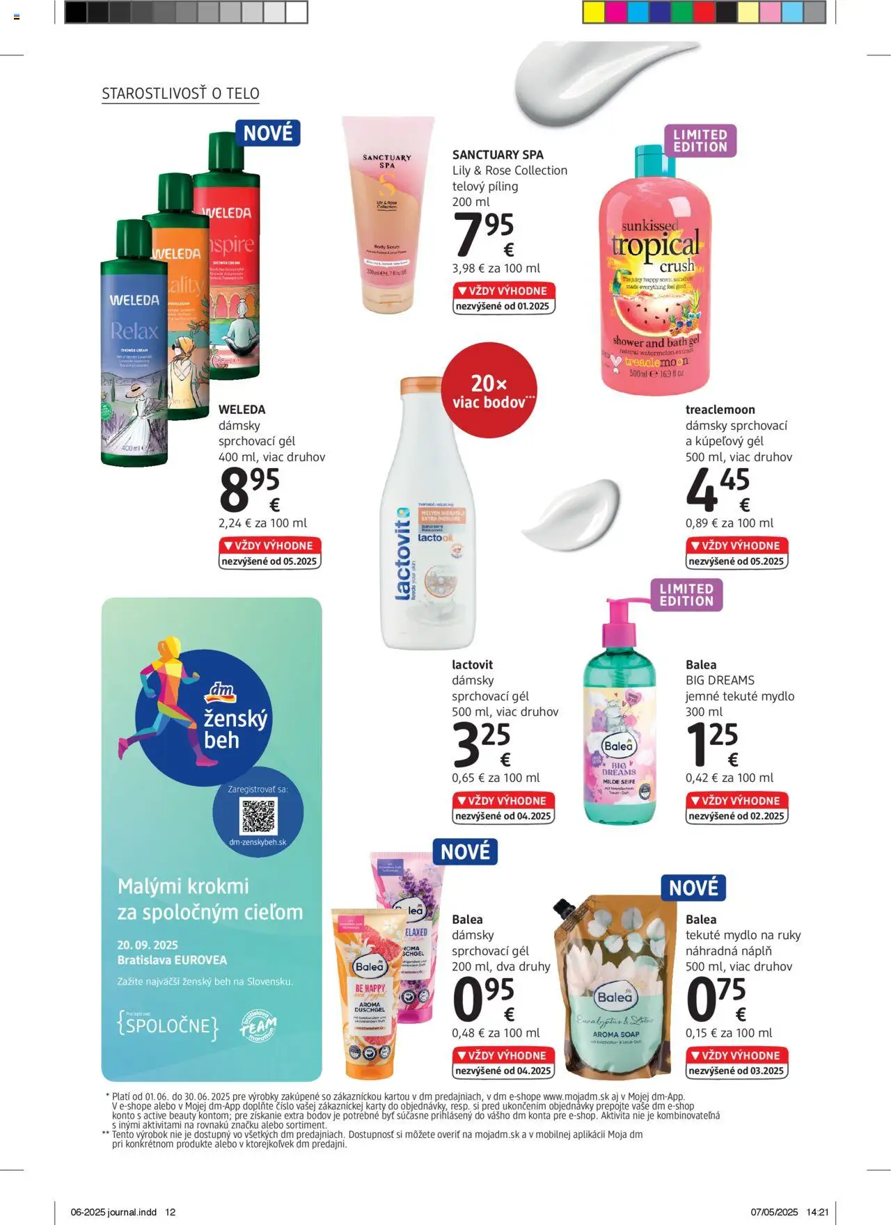 dm drogerie Journal Jún 2025 │ platný od 01.06.2025 | Strana: 12 | Produkty: Weleda, Mydlo, Lactovit