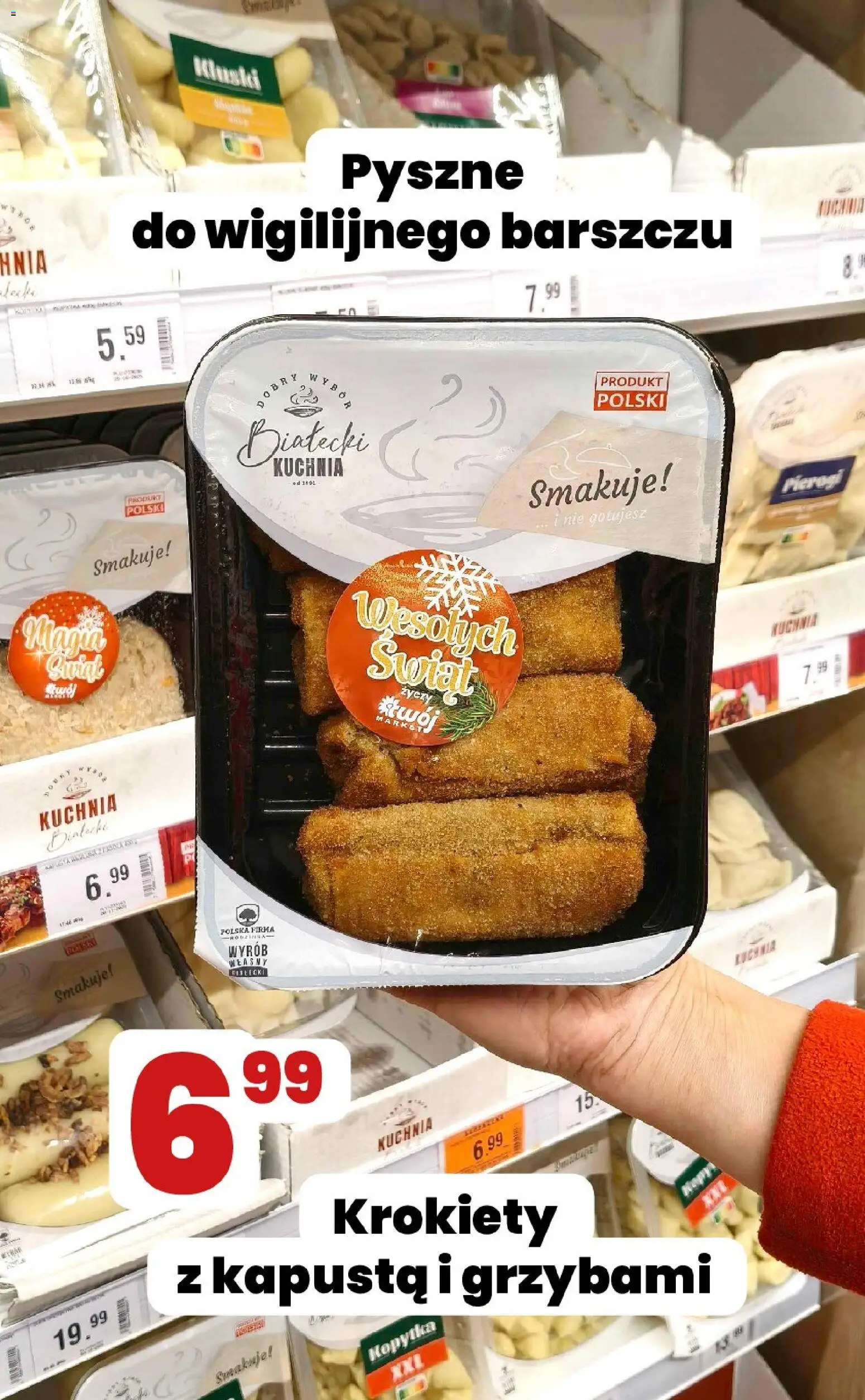 Twój Market Gazetka - Najlepszy garmaż na Gwiazdkę od 10.12.2025 | Strona: 3 | Produkty: Kapusta, Pierogi, Krokiety, Kopytka