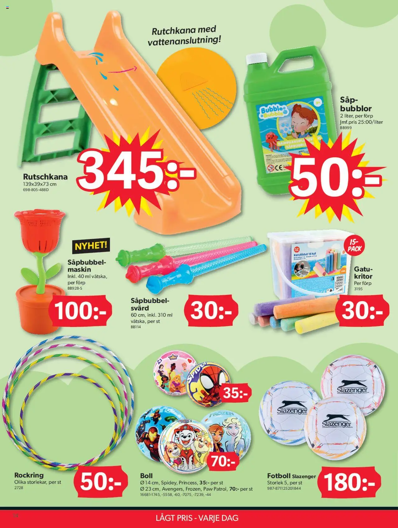 Dollar Store reklamblad aktuell från 07.04.2025 | Sida: 14 | Produkter: Fotboll